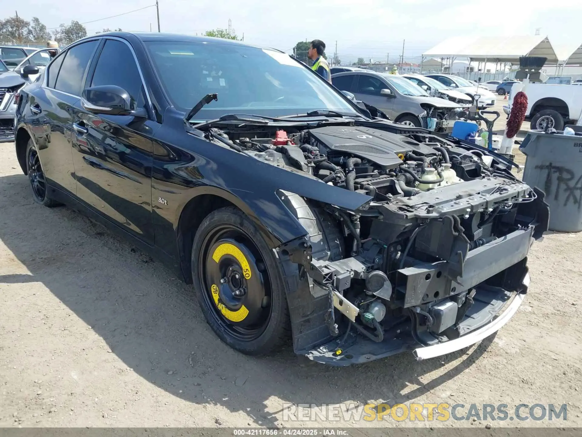 1 Фотография поврежденного автомобиля JN1EV7AP3LM203377 INFINITI Q50 2020