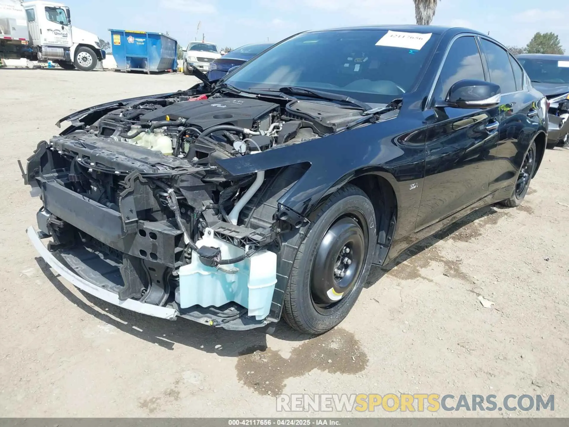 2 Фотография поврежденного автомобиля JN1EV7AP3LM203377 INFINITI Q50 2020