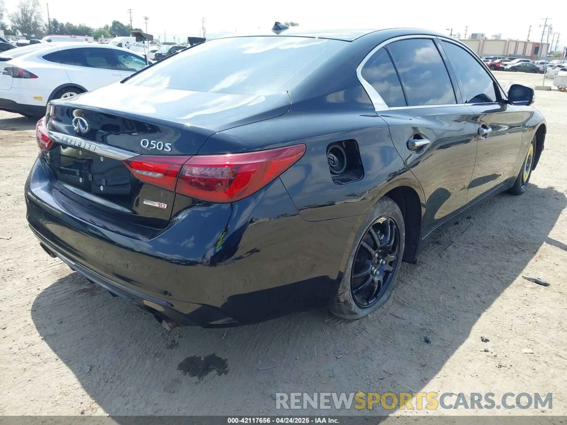 4 Фотография поврежденного автомобиля JN1EV7AP3LM203377 INFINITI Q50 2020