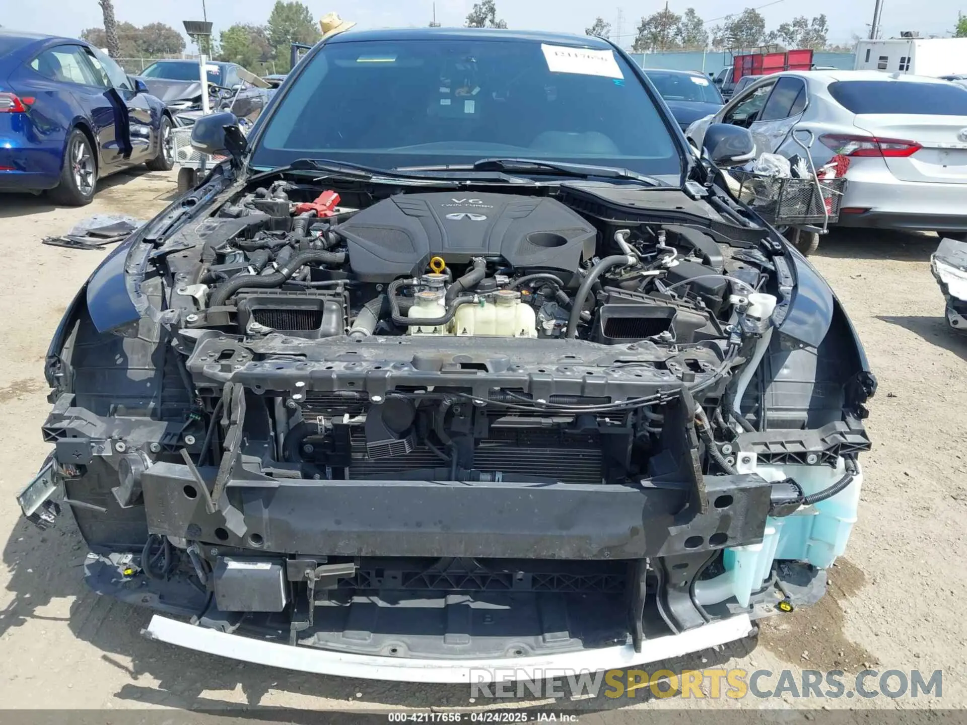 6 Фотография поврежденного автомобиля JN1EV7AP3LM203377 INFINITI Q50 2020