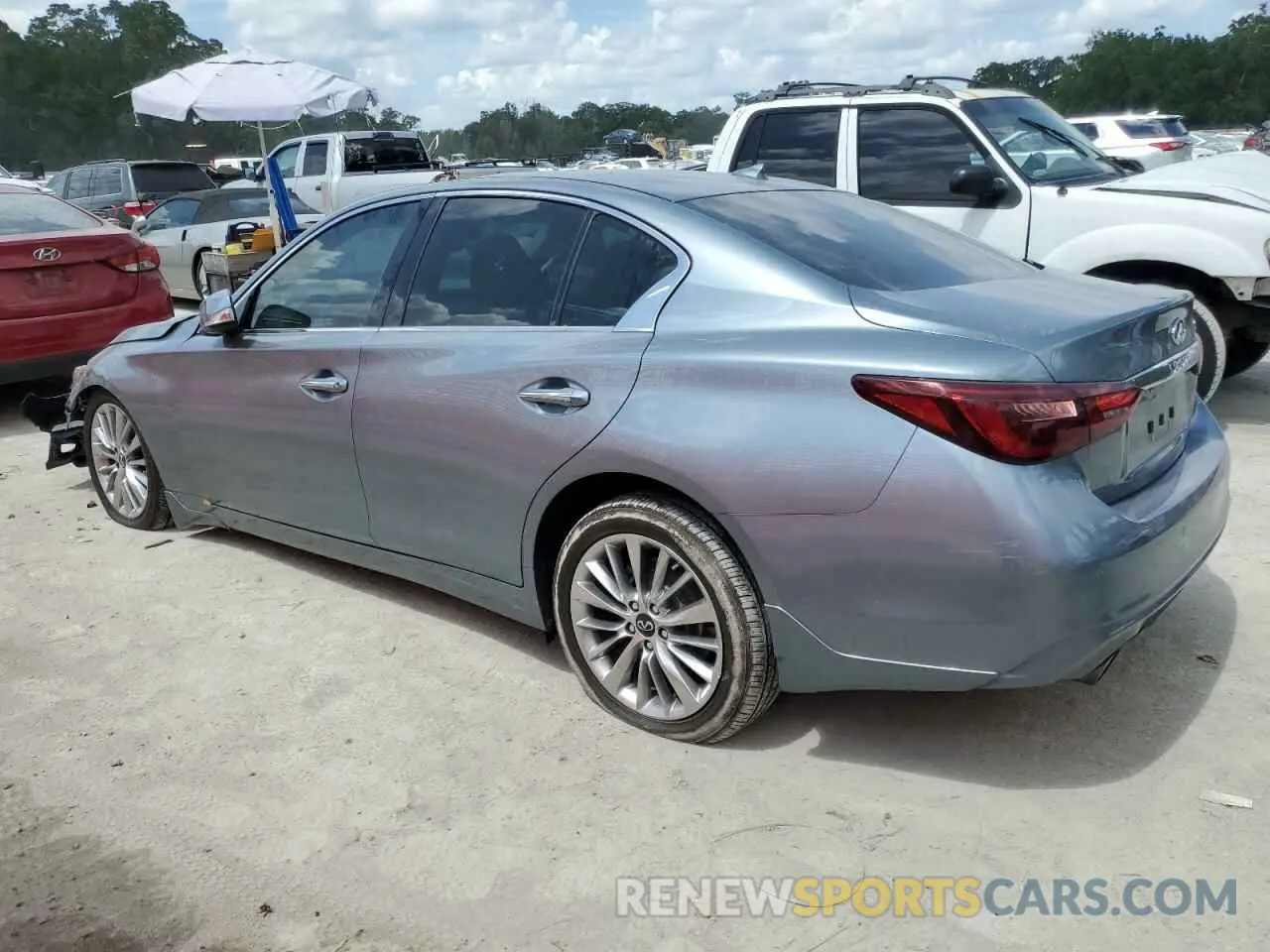 2 Photograph of a damaged car JN1EV7AP3LM204321 INFINITI Q50 2020