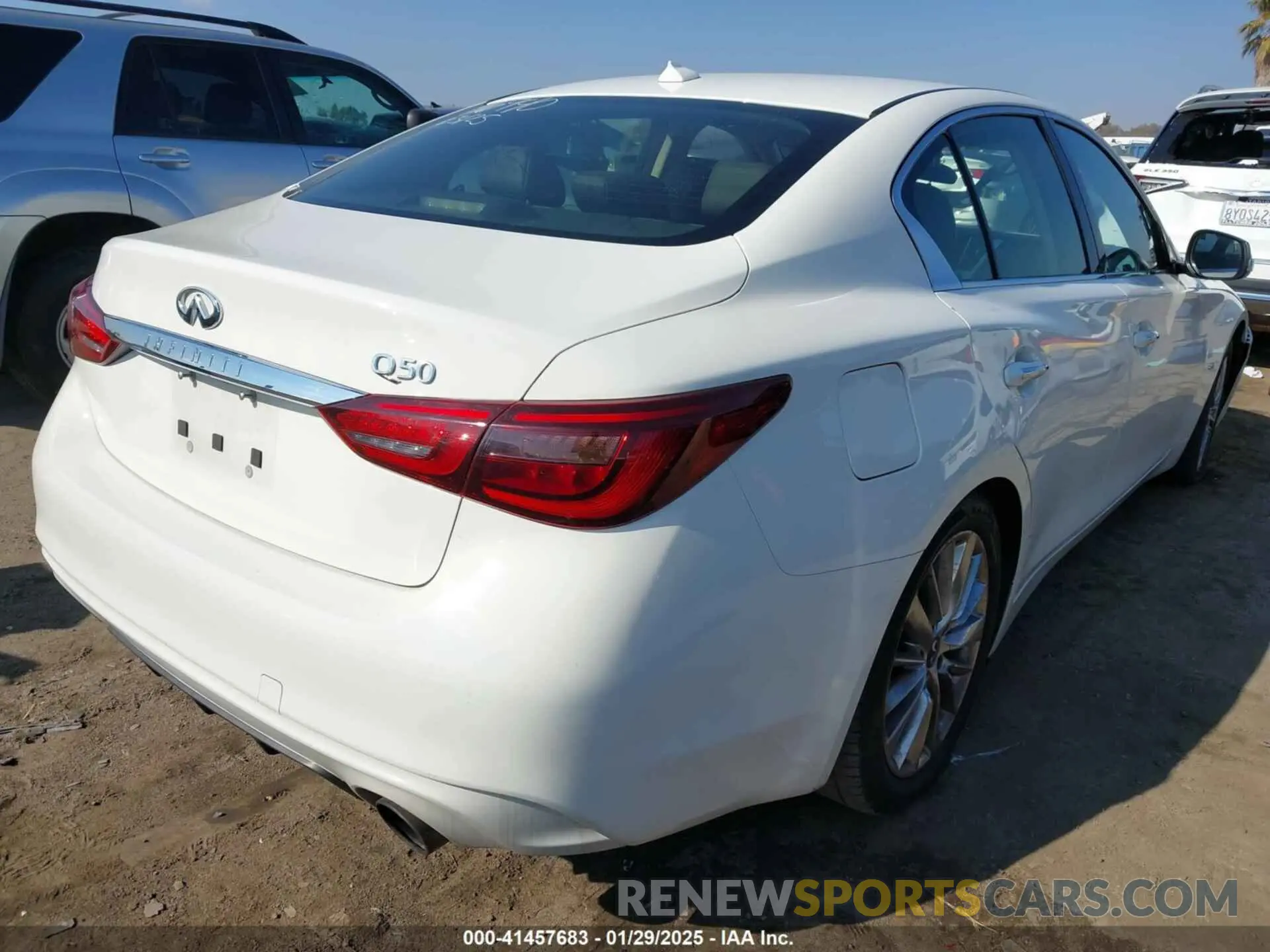 4 Фотография поврежденного автомобиля JN1EV7AP3LM207994 INFINITI Q50 2020