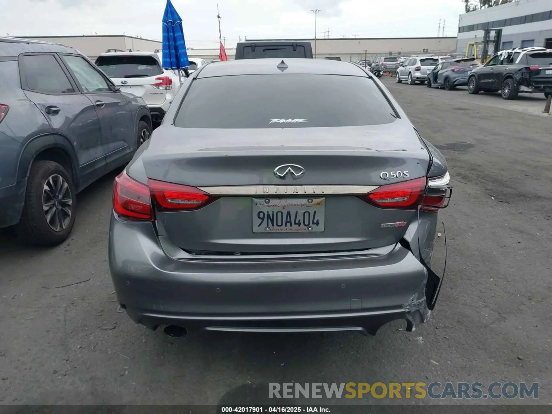 17 Фотография поврежденного автомобиля JN1EV7AP3LM208059 INFINITI Q50 2020