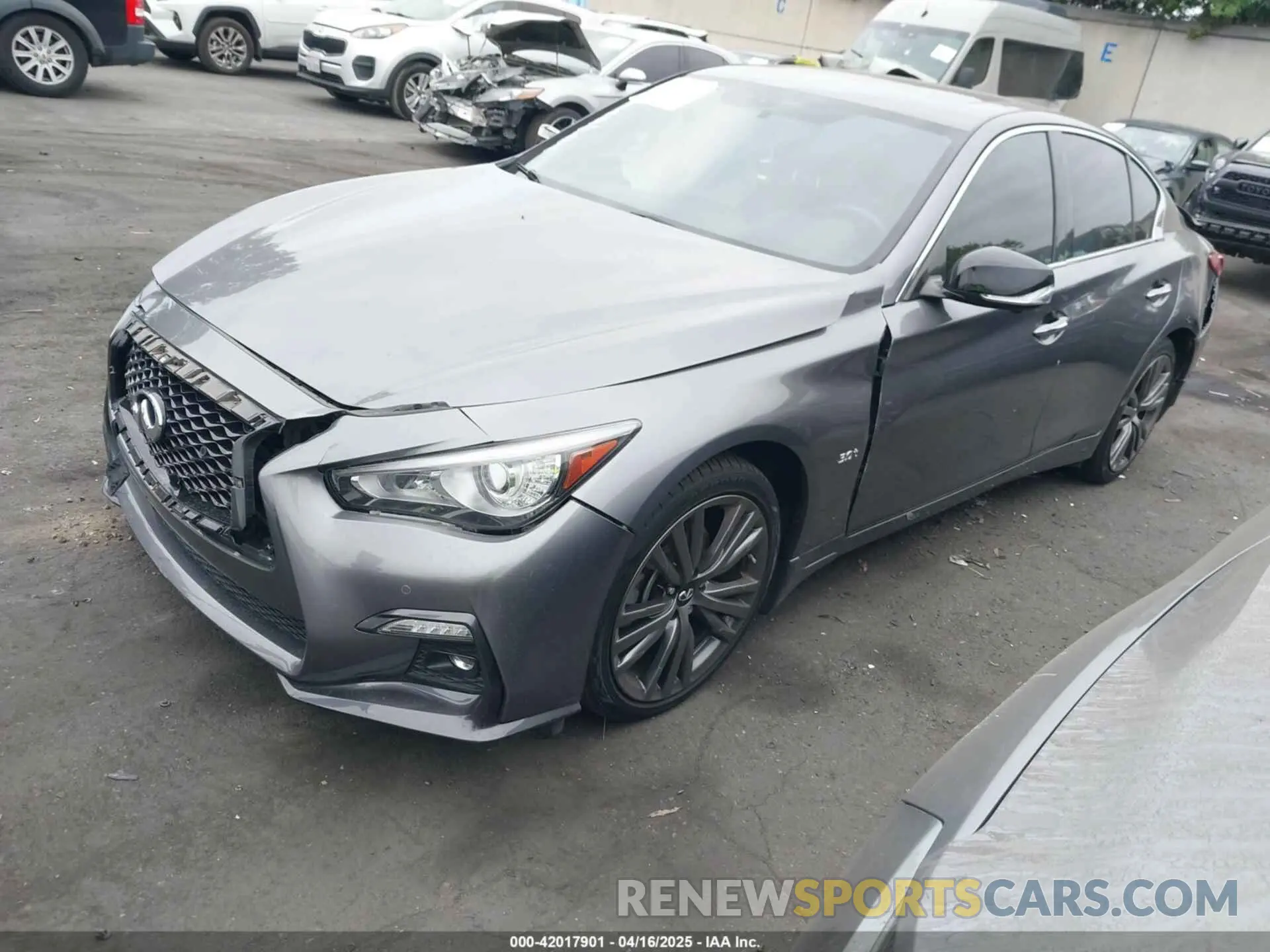 2 Фотография поврежденного автомобиля JN1EV7AP3LM208059 INFINITI Q50 2020