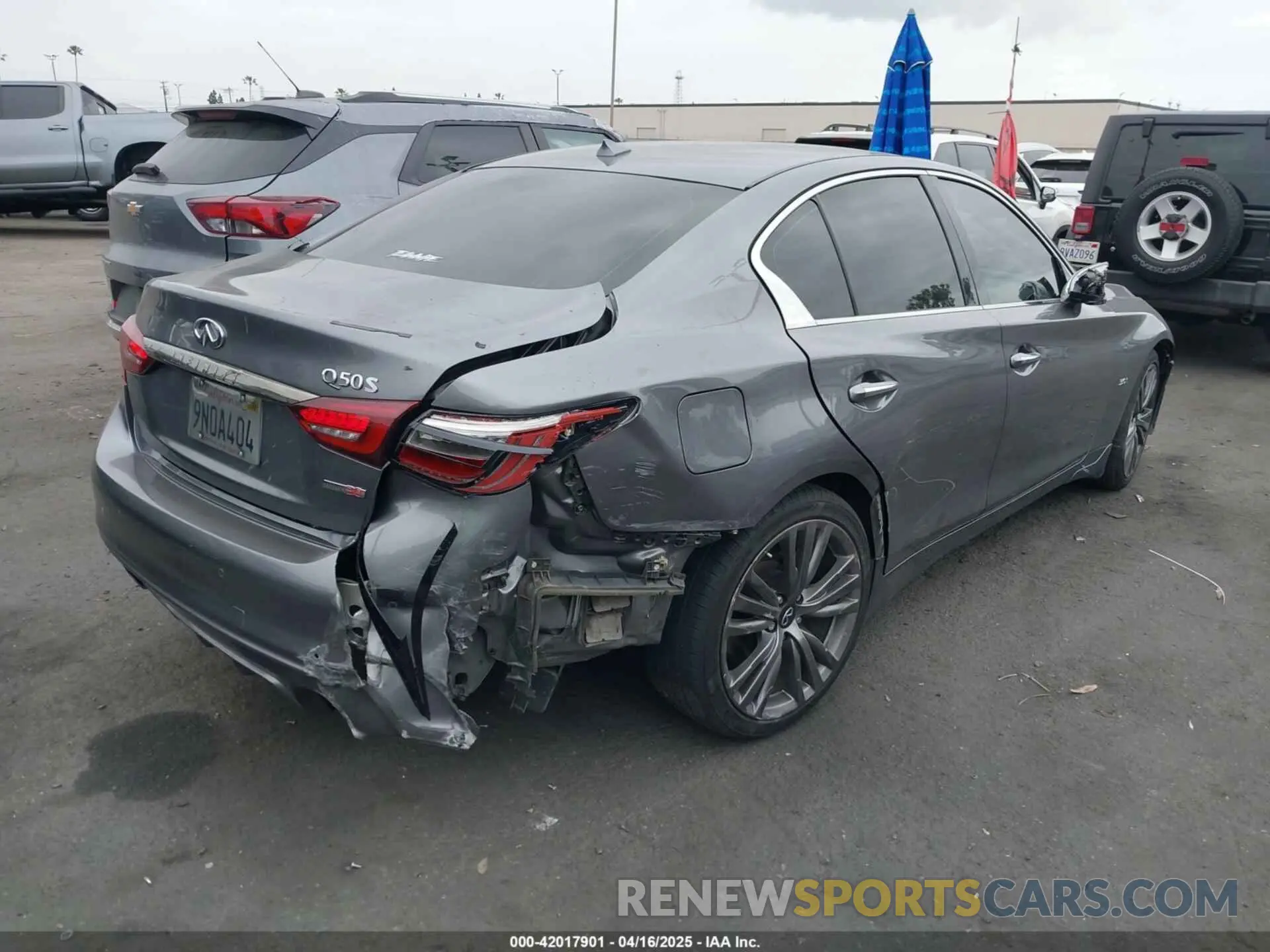 4 Фотография поврежденного автомобиля JN1EV7AP3LM208059 INFINITI Q50 2020