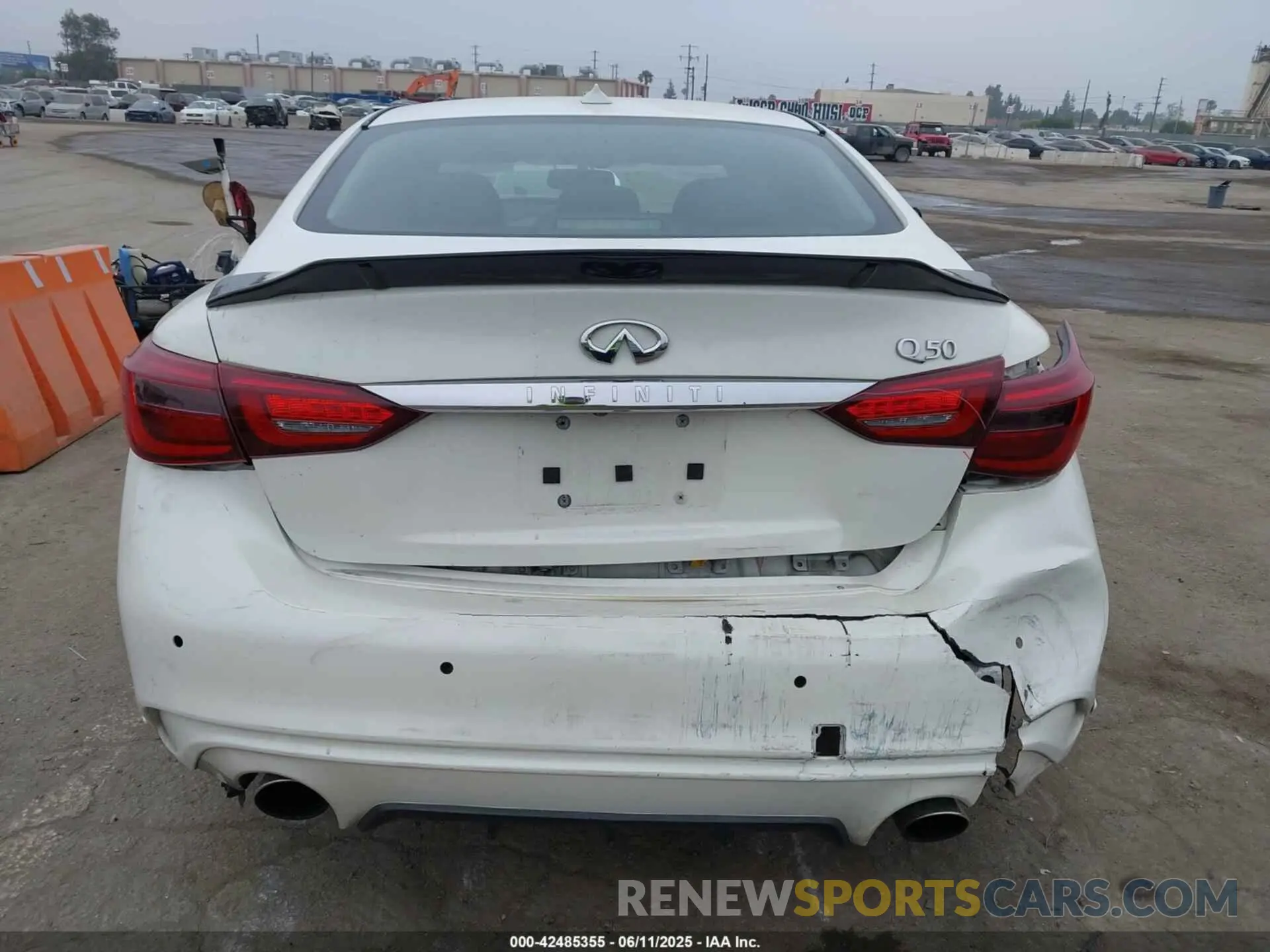 16 Photograph of a damaged car JN1EV7AP4LM202318 INFINITI Q50 2020