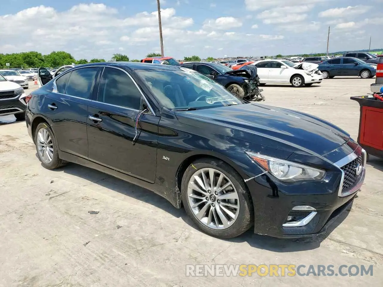 4 Photograph of a damaged car JN1EV7AP6LM203678 INFINITI Q50 2020