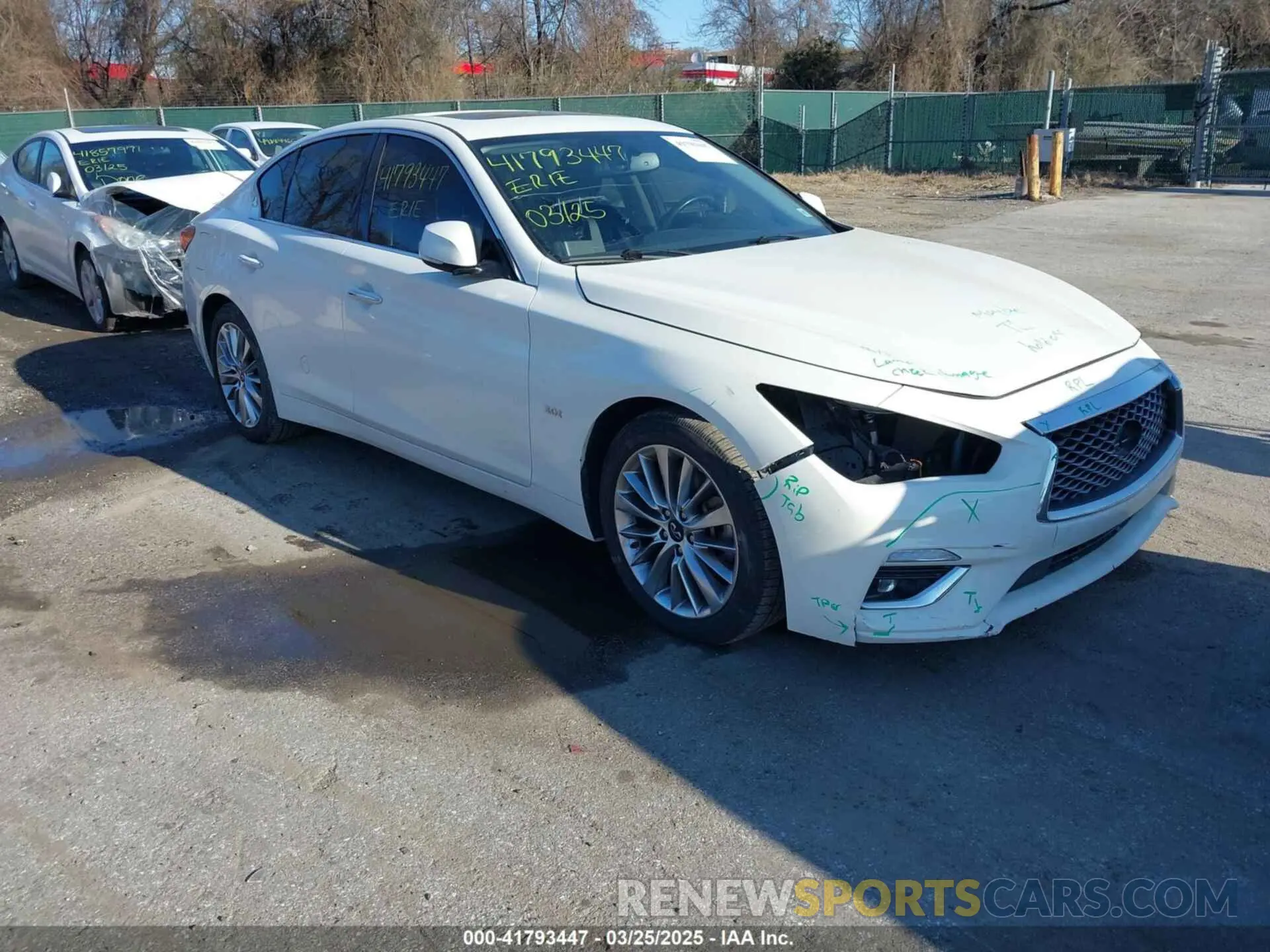 1 Photograph of a damaged car JN1EV7AP6LM207147 INFINITI Q50 2020