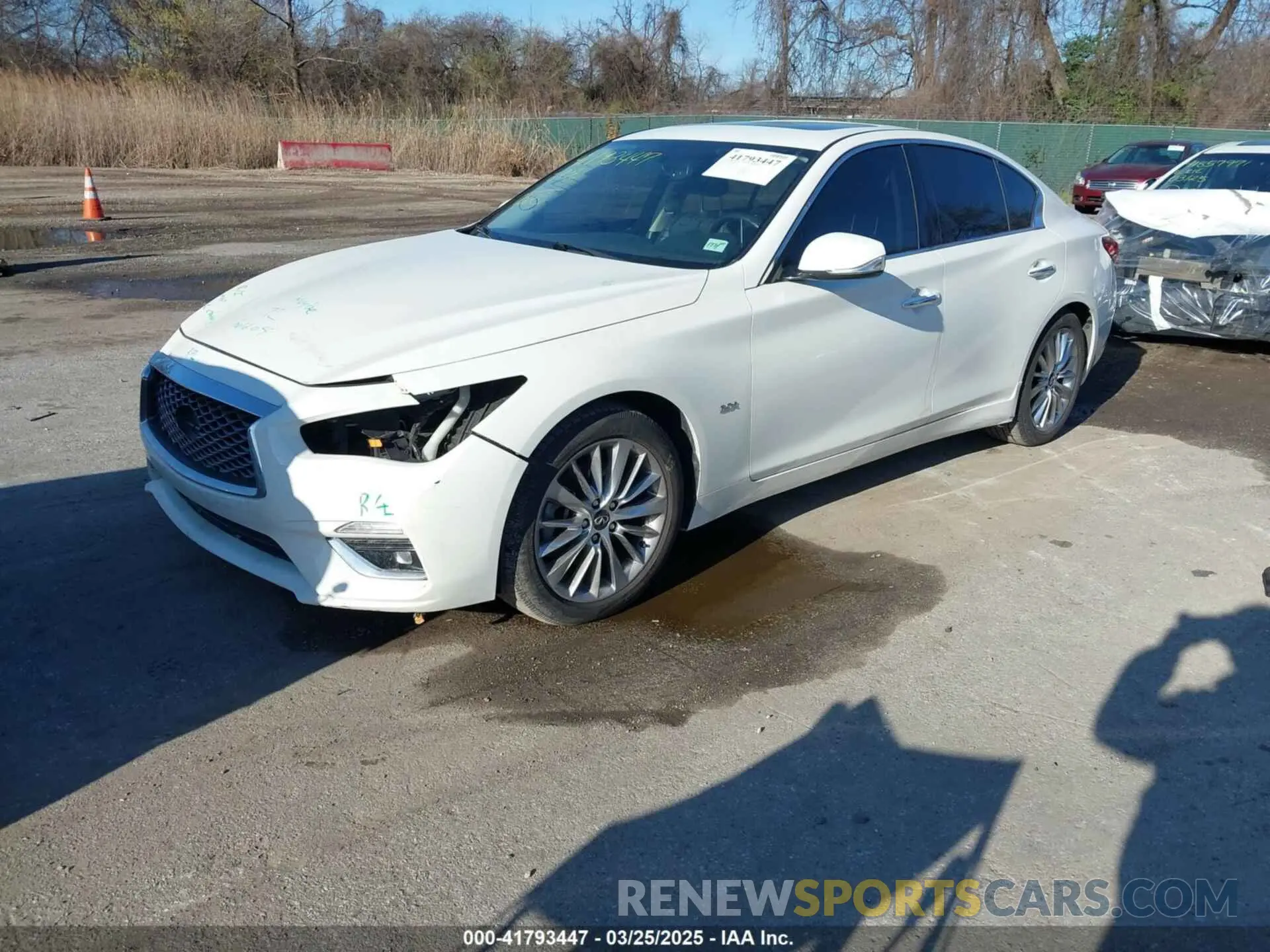 2 Photograph of a damaged car JN1EV7AP6LM207147 INFINITI Q50 2020