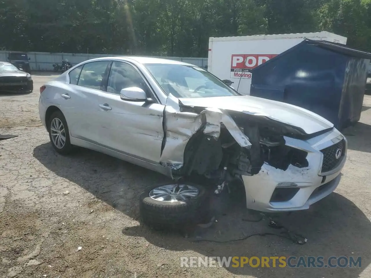 4 Фотография поврежденного автомобиля JN1EV7AP6LM207293 INFINITI Q50 2020
