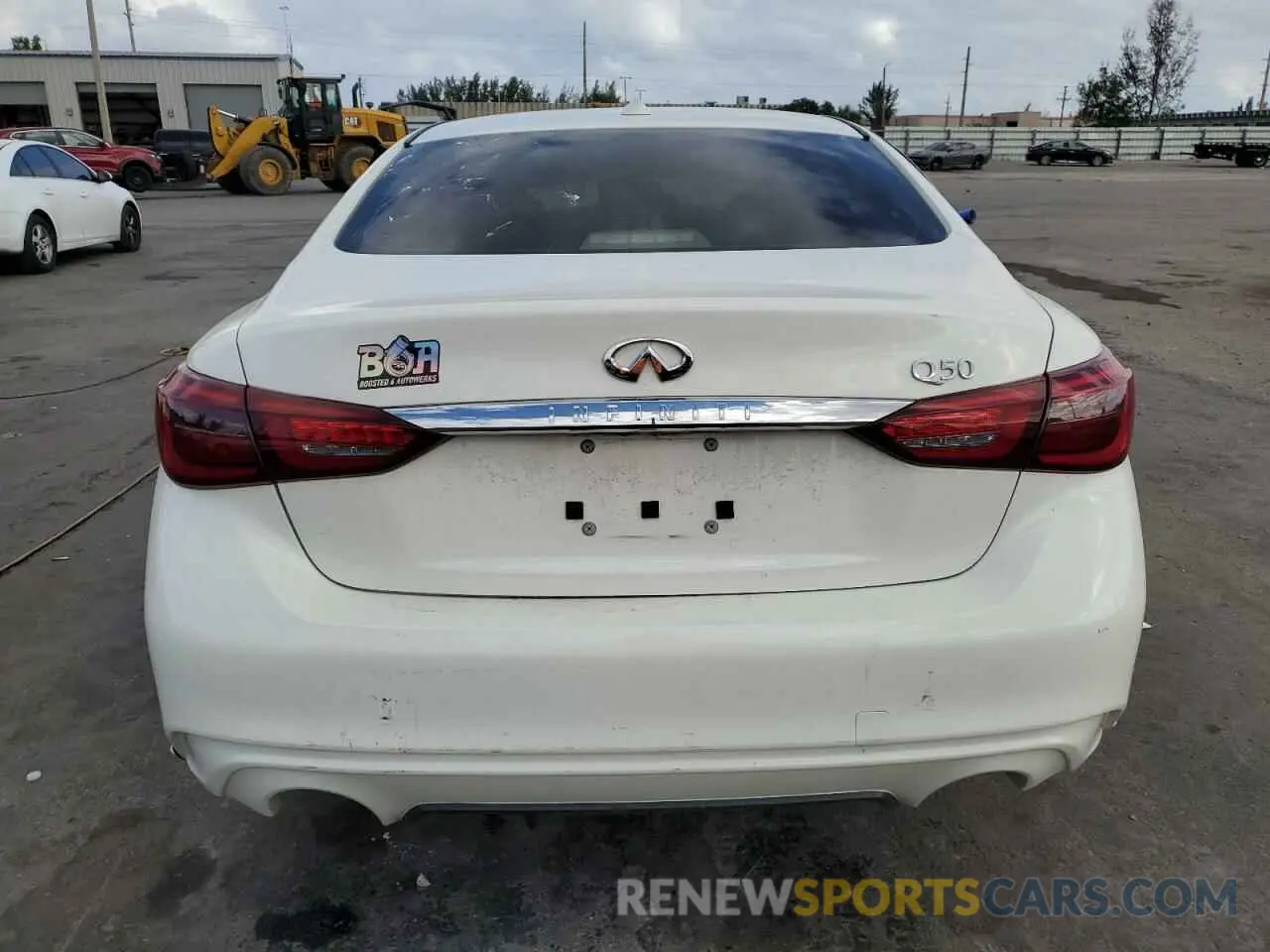 6 Photograph of a damaged car JN1EV7AP8LM201107 INFINITI Q50 2020