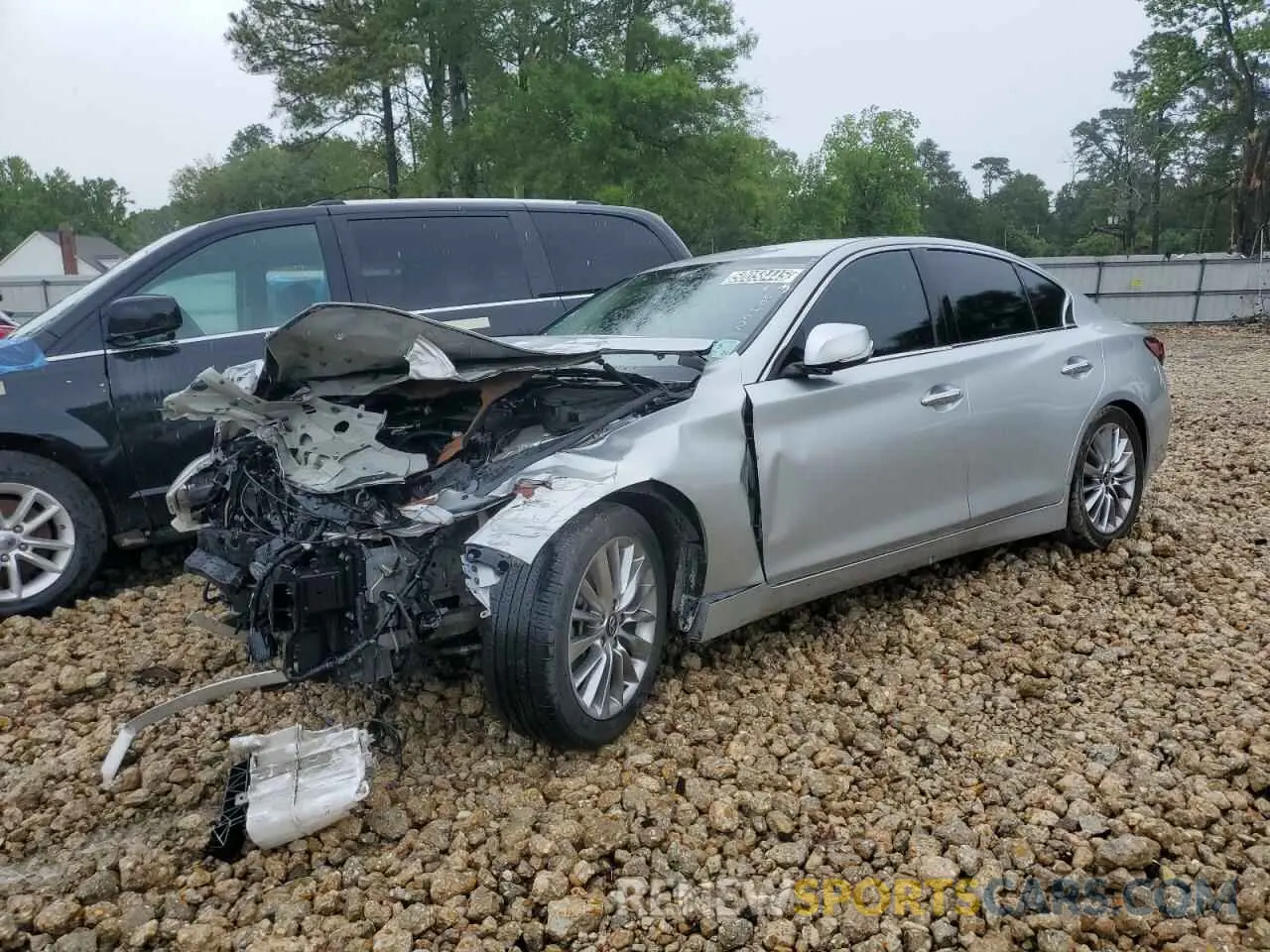1 Photograph of a damaged car JN1EV7AP8LM205853 INFINITI Q50 2020