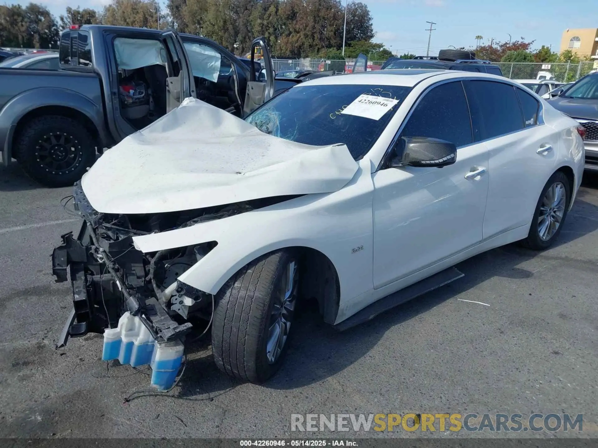 2 Photograph of a damaged car JN1EV7AP9LM203951 INFINITI Q50 2020