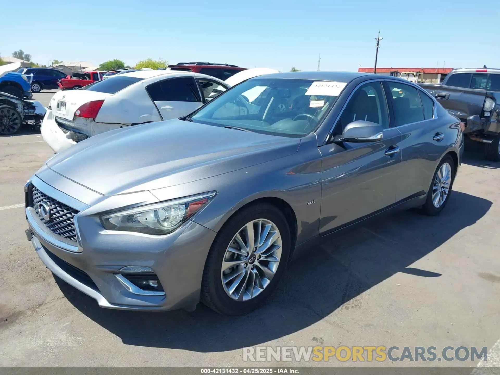 2 Photograph of a damaged car JN1EV7AP9LM205277 INFINITI Q50 2020