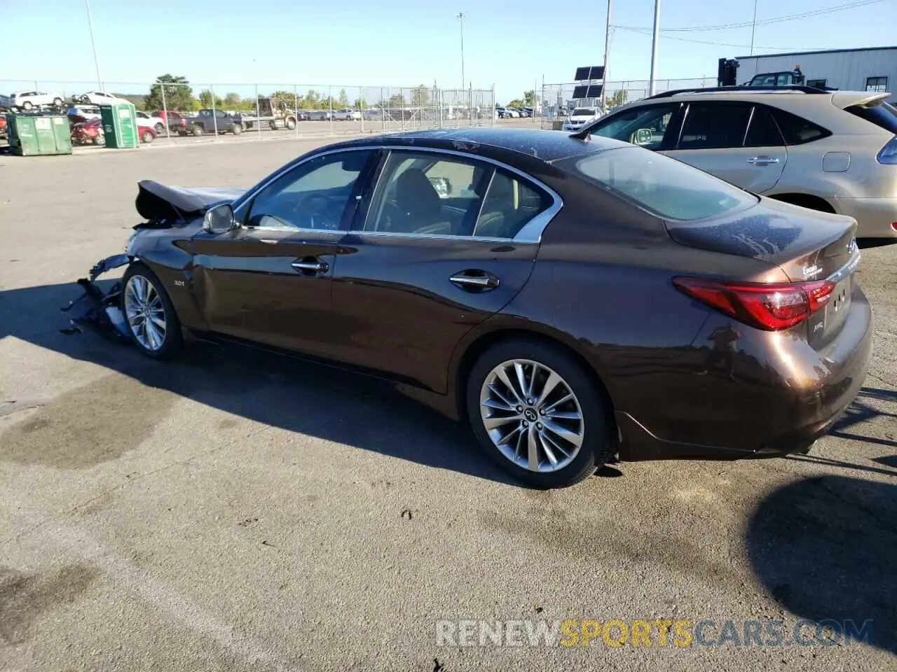 2 Photograph of a damaged car JN1EV7AR2LM250739 INFINITI Q50 2020