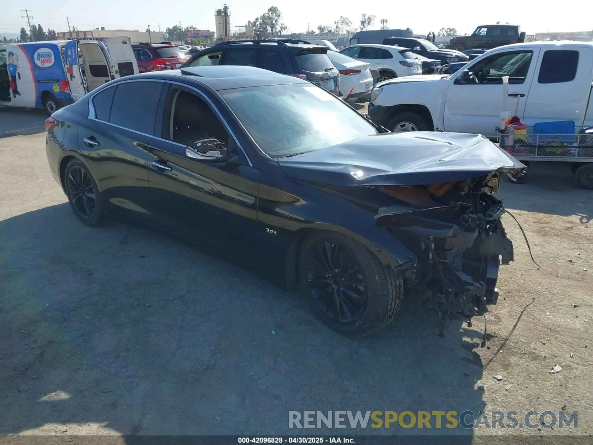 1 Фотография поврежденного автомобиля JN1EV7AR2LM255472 INFINITI Q50 2020