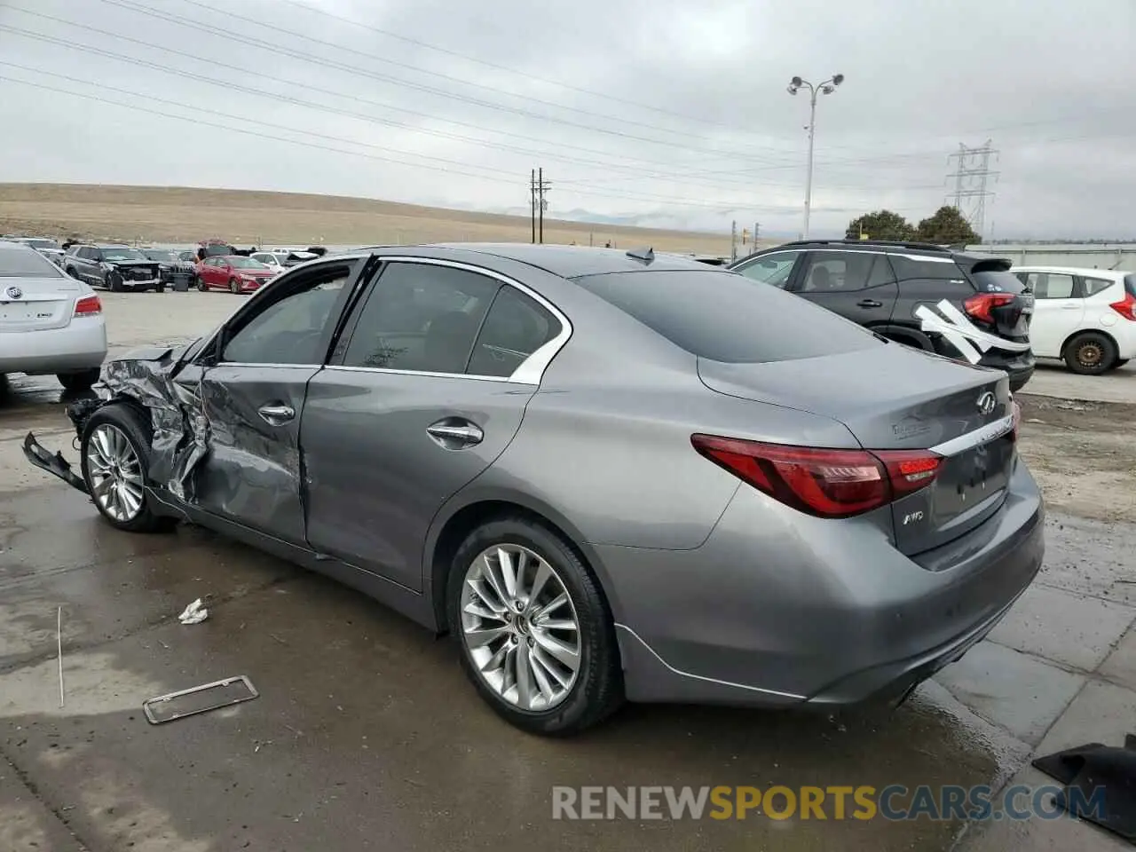 2 Фотография поврежденного автомобиля JN1EV7AR3LM255979 INFINITI Q50 2020