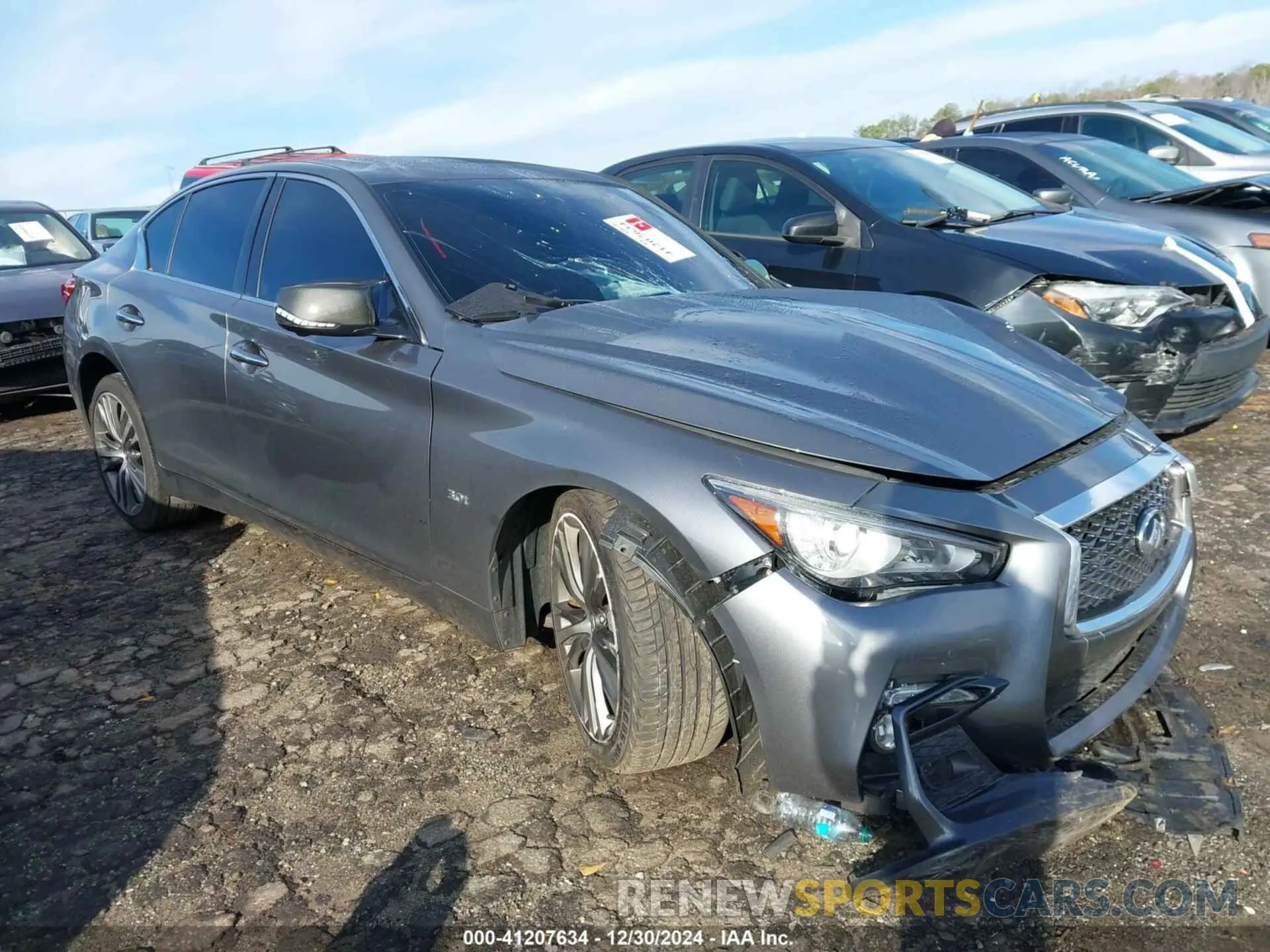 1 Photograph of a damaged car JN1EV7AR4LM253125 INFINITI Q50 2020