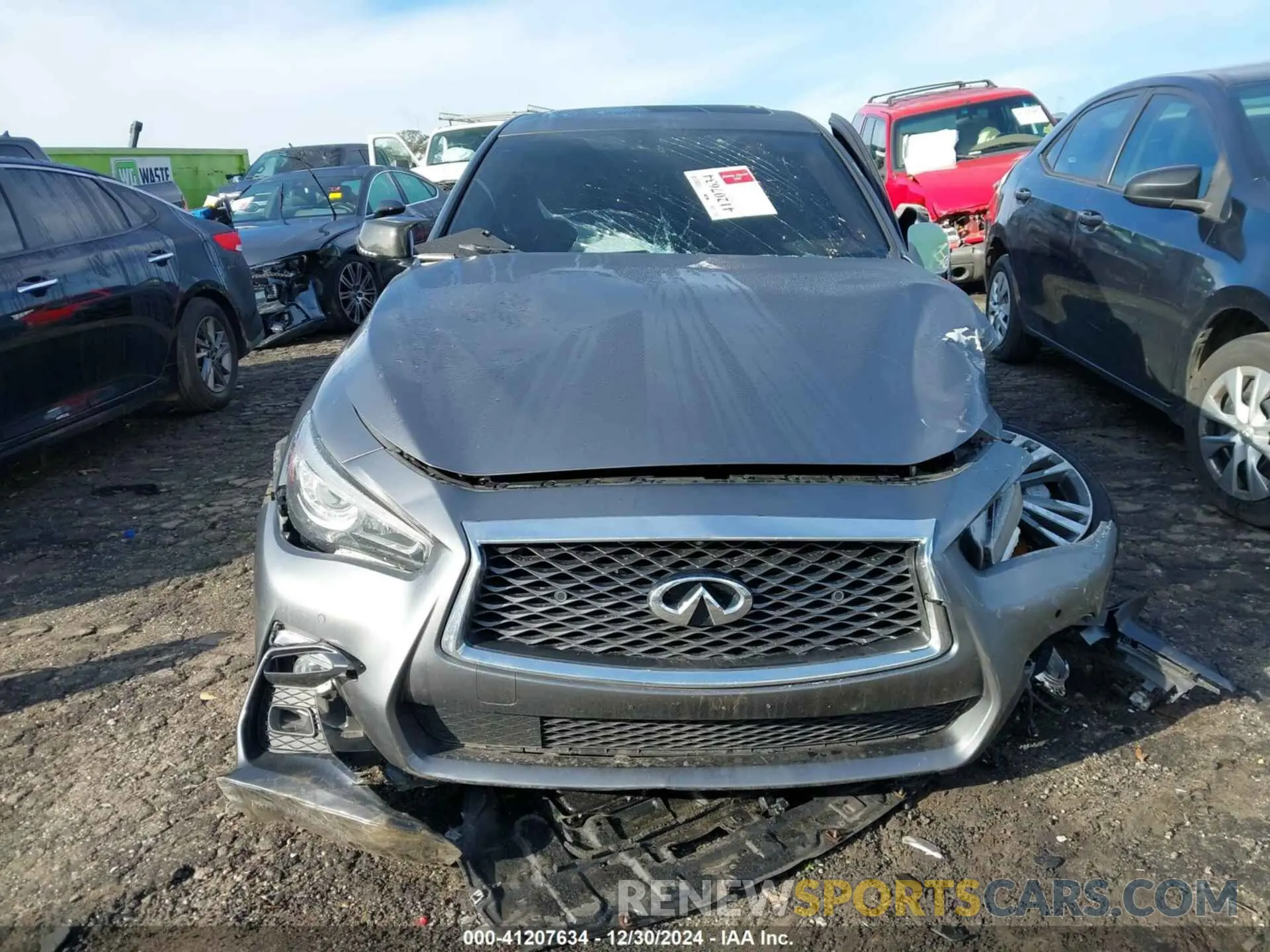 12 Photograph of a damaged car JN1EV7AR4LM253125 INFINITI Q50 2020