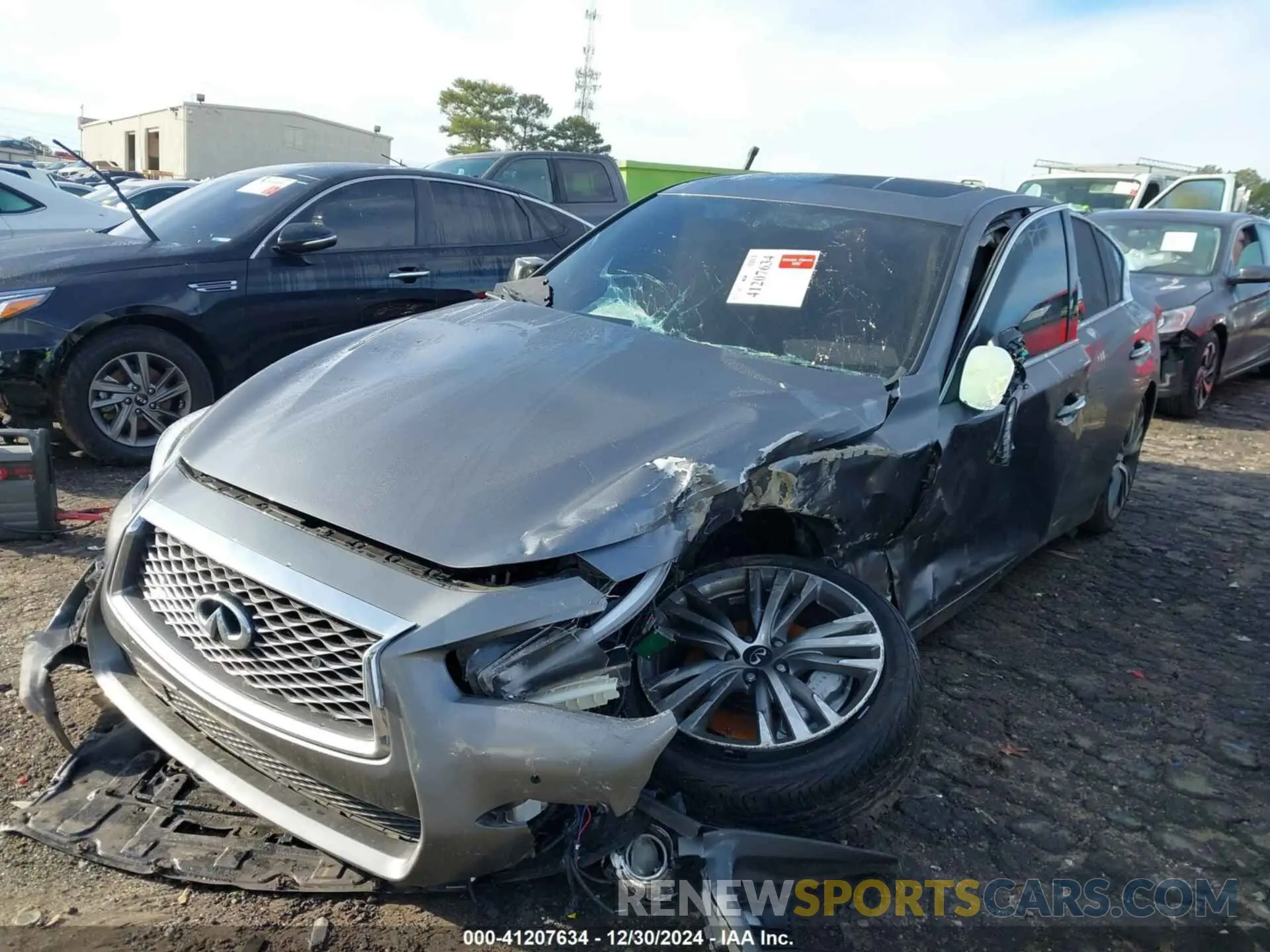 6 Photograph of a damaged car JN1EV7AR4LM253125 INFINITI Q50 2020