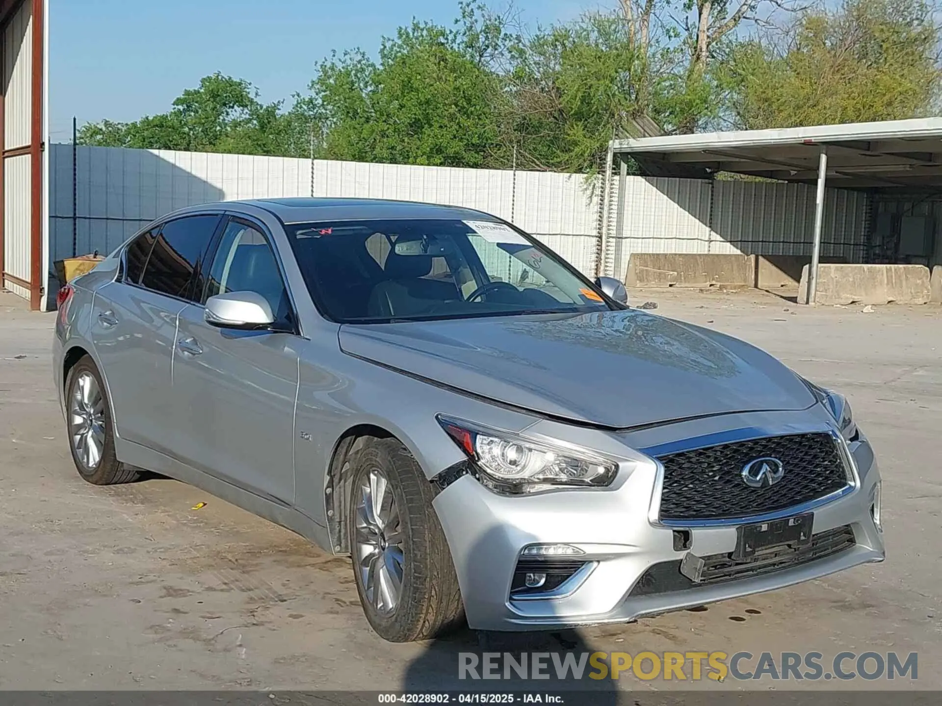 1 Фотография поврежденного автомобиля JN1EV7AR4LM255845 INFINITI Q50 2020