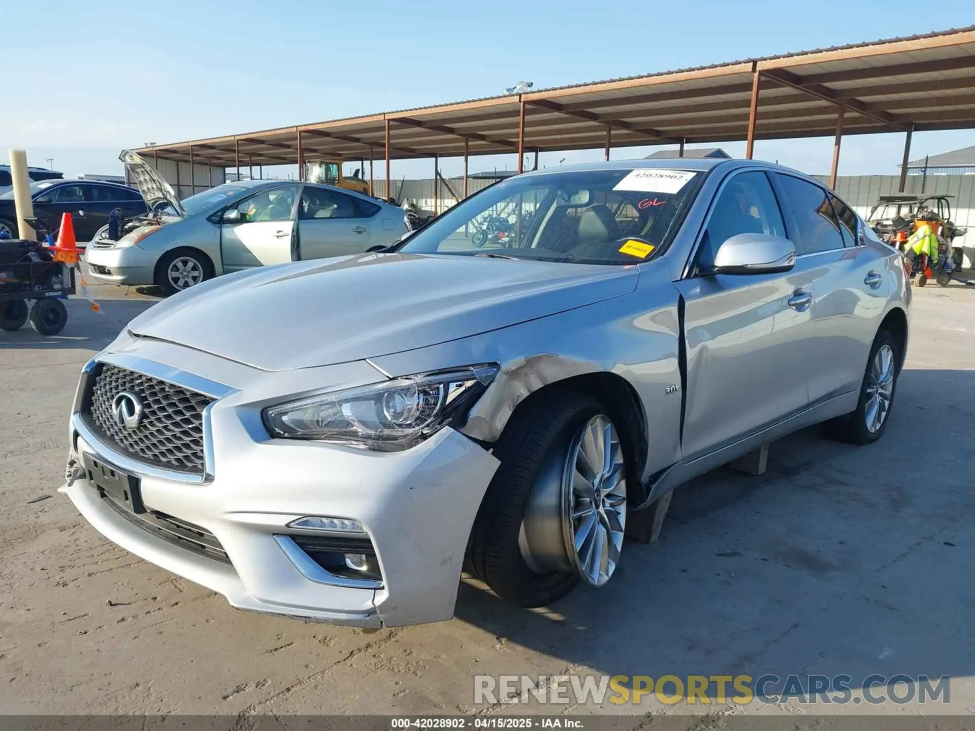 2 Фотография поврежденного автомобиля JN1EV7AR4LM255845 INFINITI Q50 2020