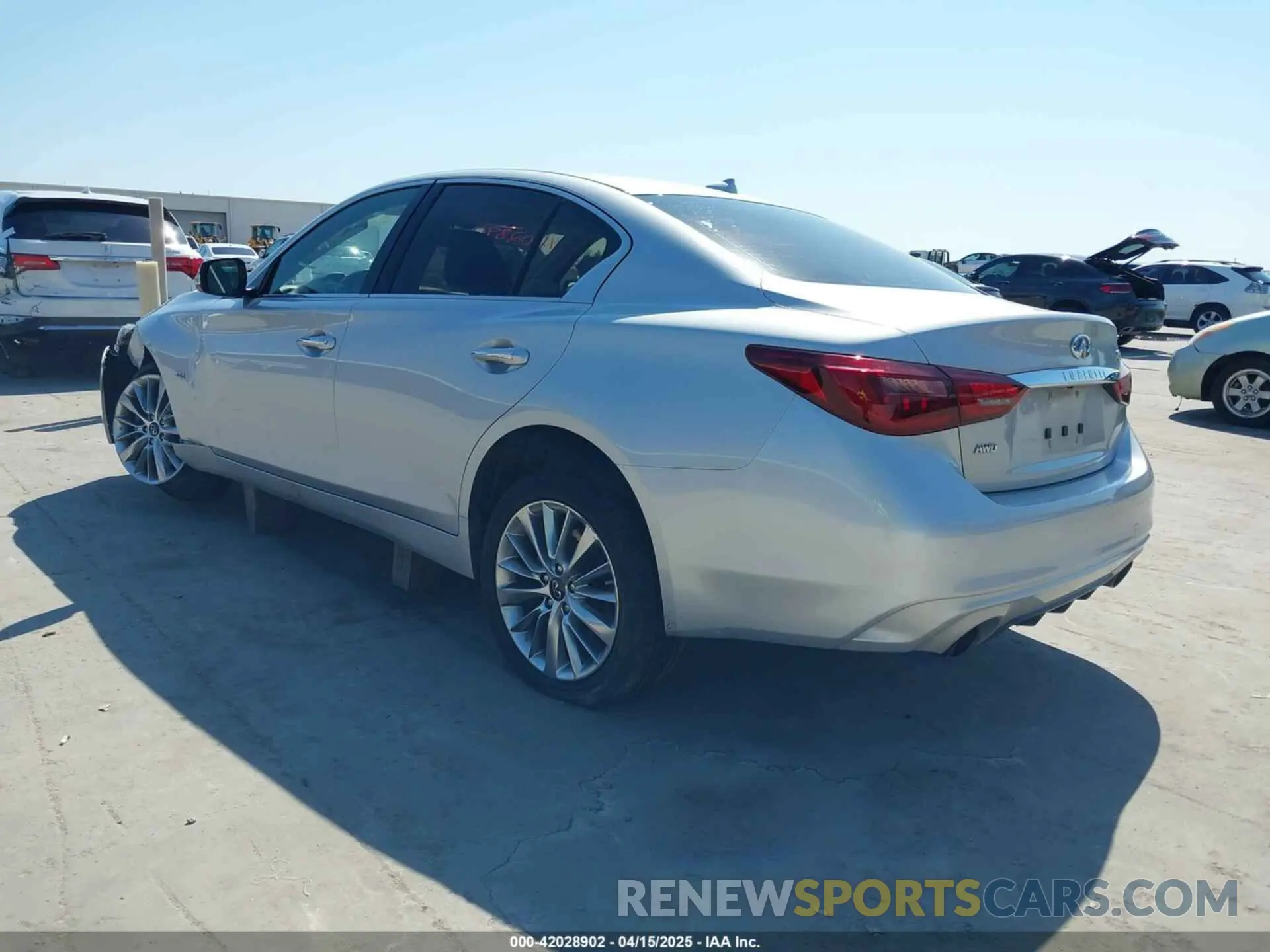 3 Фотография поврежденного автомобиля JN1EV7AR4LM255845 INFINITI Q50 2020