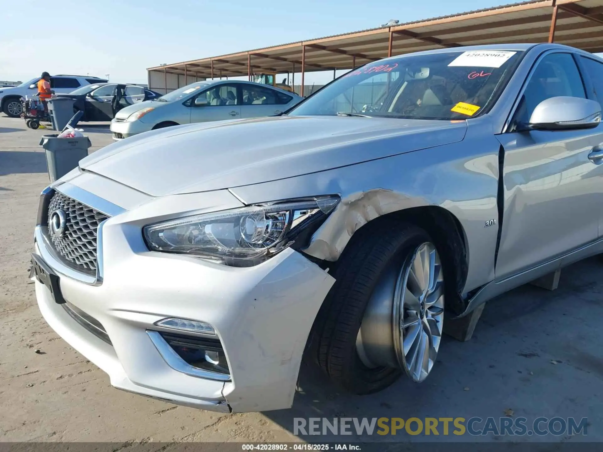 6 Фотография поврежденного автомобиля JN1EV7AR4LM255845 INFINITI Q50 2020