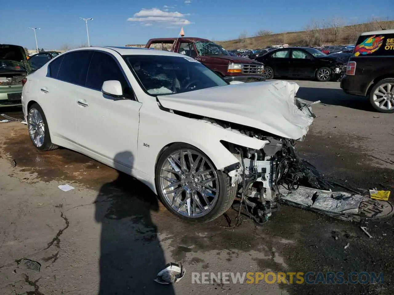4 Фотография поврежденного автомобиля JN1EV7AR6LM250968 INFINITI Q50 2020