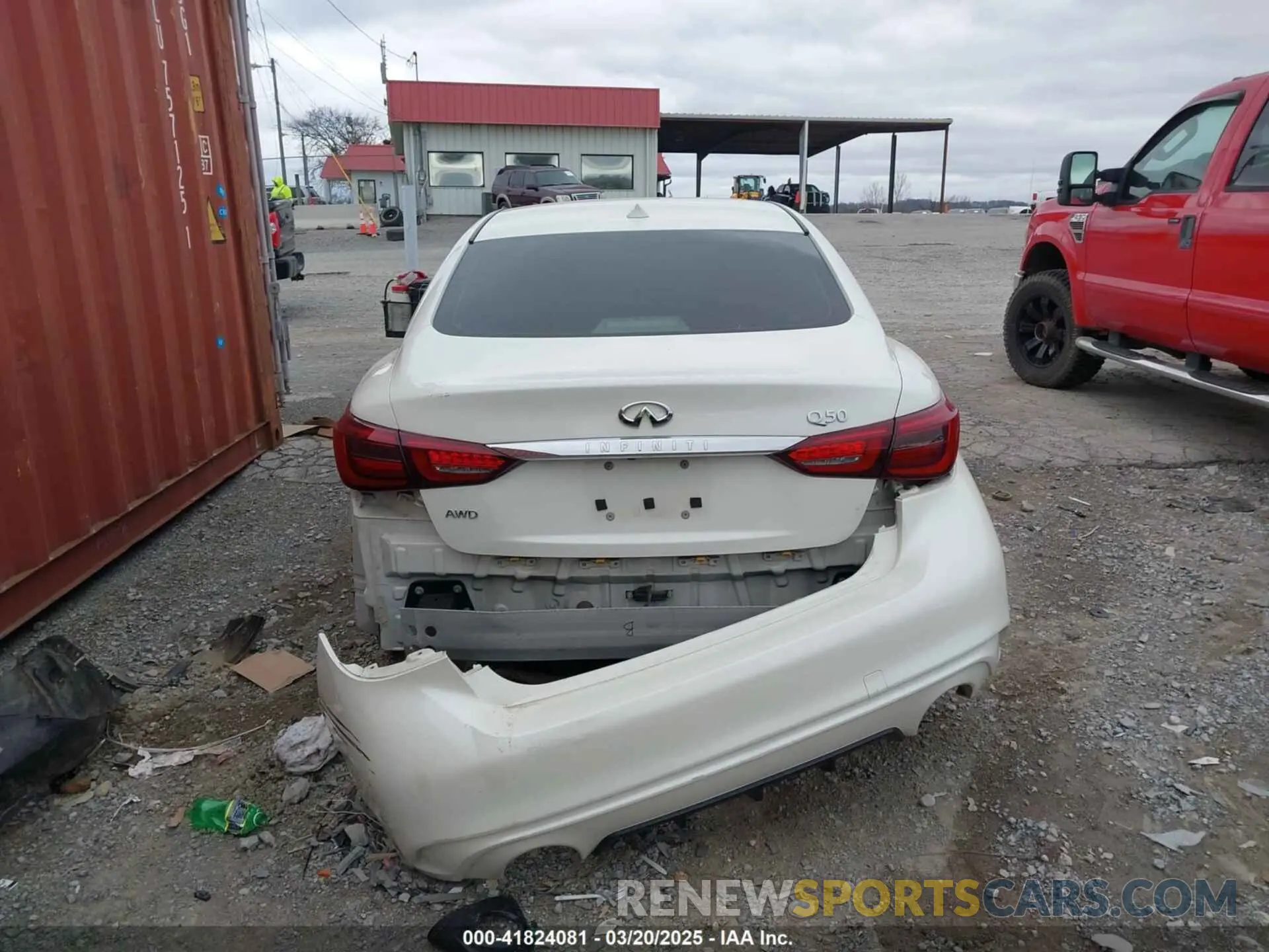 16 Photograph of a damaged car JN1EV7AR7LM250137 INFINITI Q50 2020