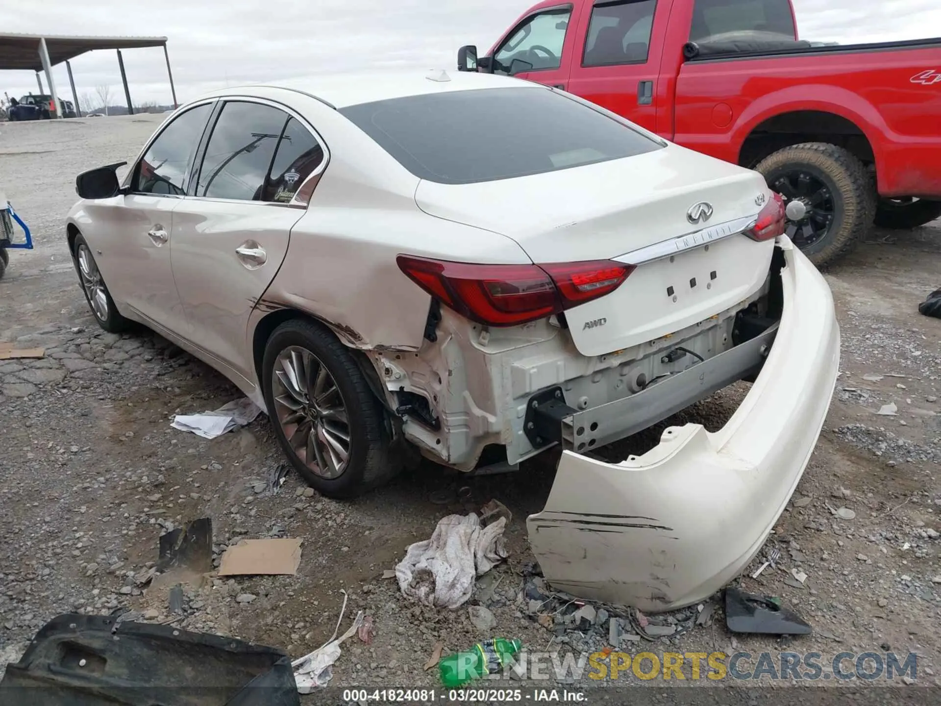 3 Photograph of a damaged car JN1EV7AR7LM250137 INFINITI Q50 2020