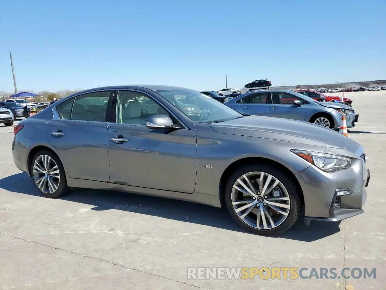 4 Фотография поврежденного автомобиля JN1EV7AR7LM250199 INFINITI Q50 2020