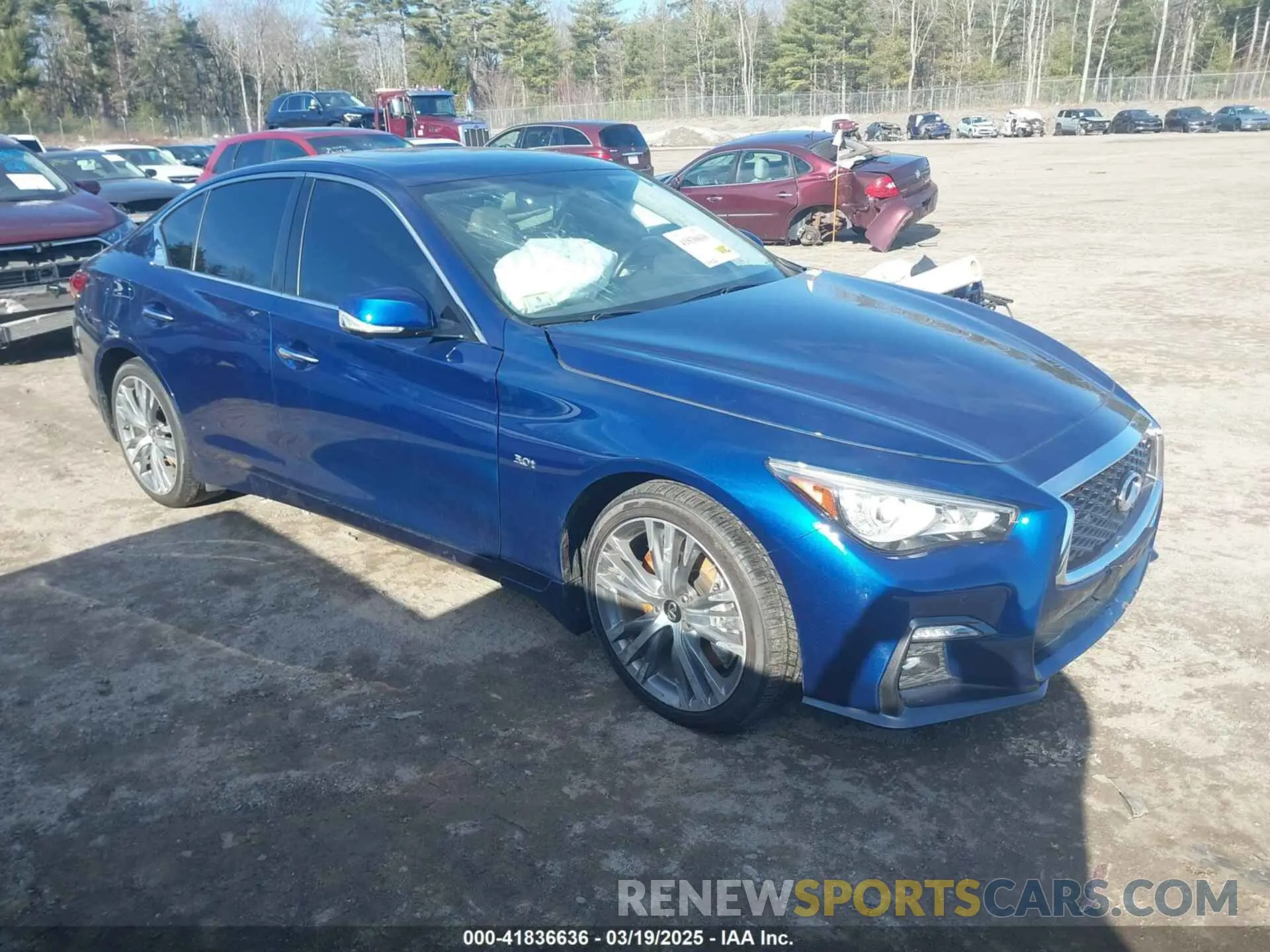 1 Фотография поврежденного автомобиля JN1EV7AR8LM250180 INFINITI Q50 2020