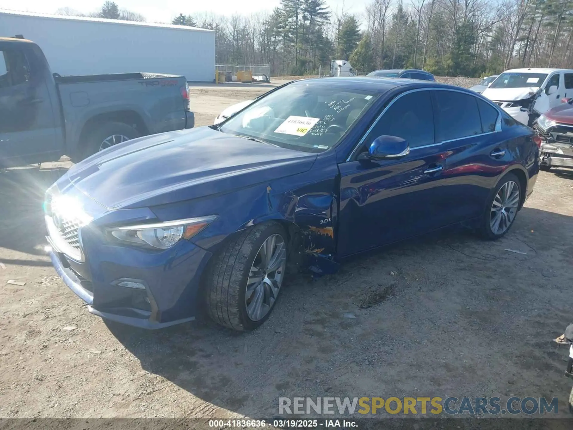 2 Фотография поврежденного автомобиля JN1EV7AR8LM250180 INFINITI Q50 2020
