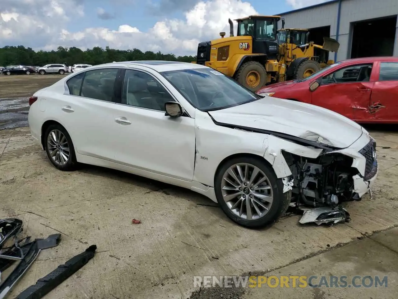 4 Photograph of a damaged car JN1EV7AR8LM252625 INFINITI Q50 2020