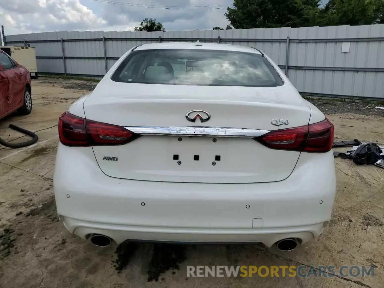 6 Photograph of a damaged car JN1EV7AR8LM252625 INFINITI Q50 2020