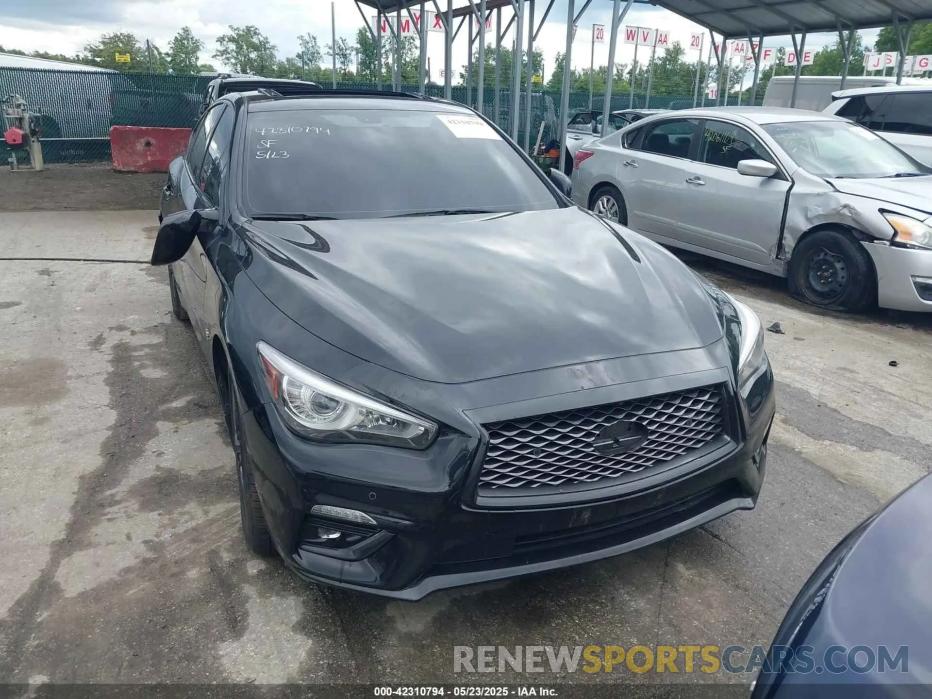 11 Фотография поврежденного автомобиля JN1EV7AR8LM255637 INFINITI Q50 2020