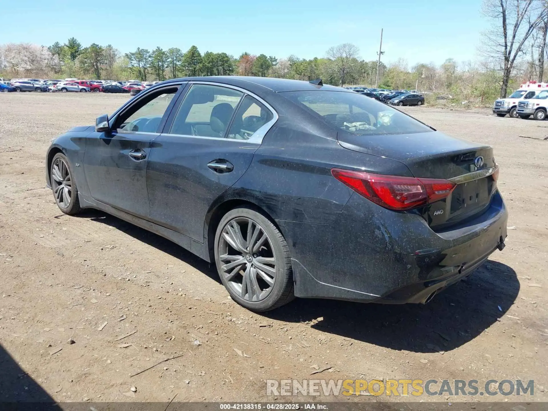3 Фотография поврежденного автомобиля JN1EV7AR8LM256156 INFINITI Q50 2020