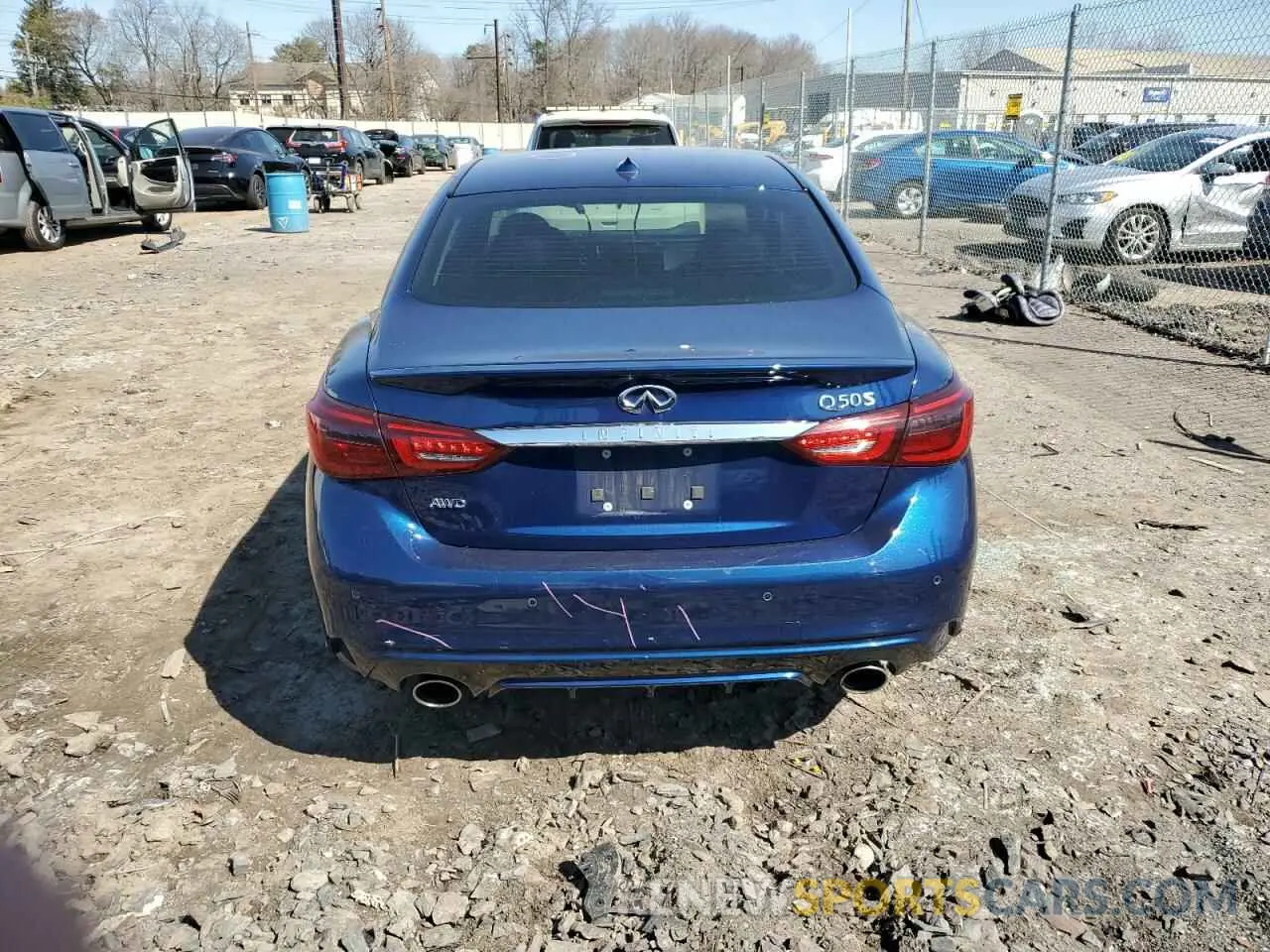 6 Photograph of a damaged car JN1EV7AR9LM254089 INFINITI Q50 2020