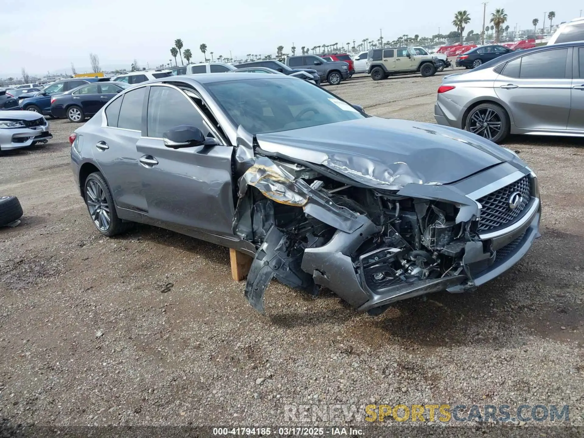 1 Фотография поврежденного автомобиля JN1FV7AP9LM630132 INFINITI Q50 2020