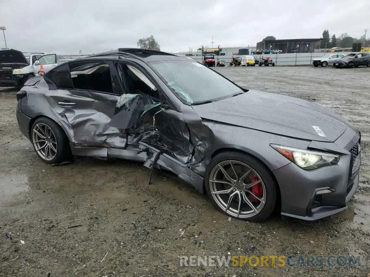 4 Photograph of a damaged car JN1FV7APXLM630723 INFINITI Q50 2020