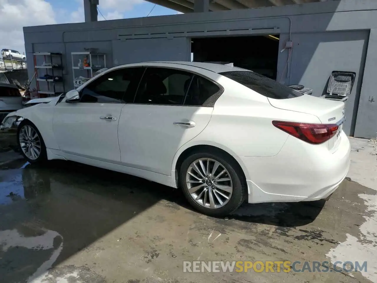 2 Photograph of a damaged car JN1EV7AP3MM704352 INFINITI Q50 2021