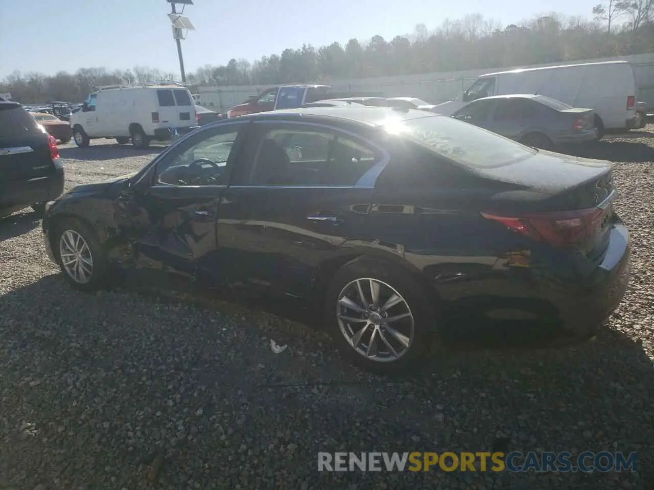 2 Photograph of a damaged car JN1EV7AP8MM703472 INFINITI Q50 2021