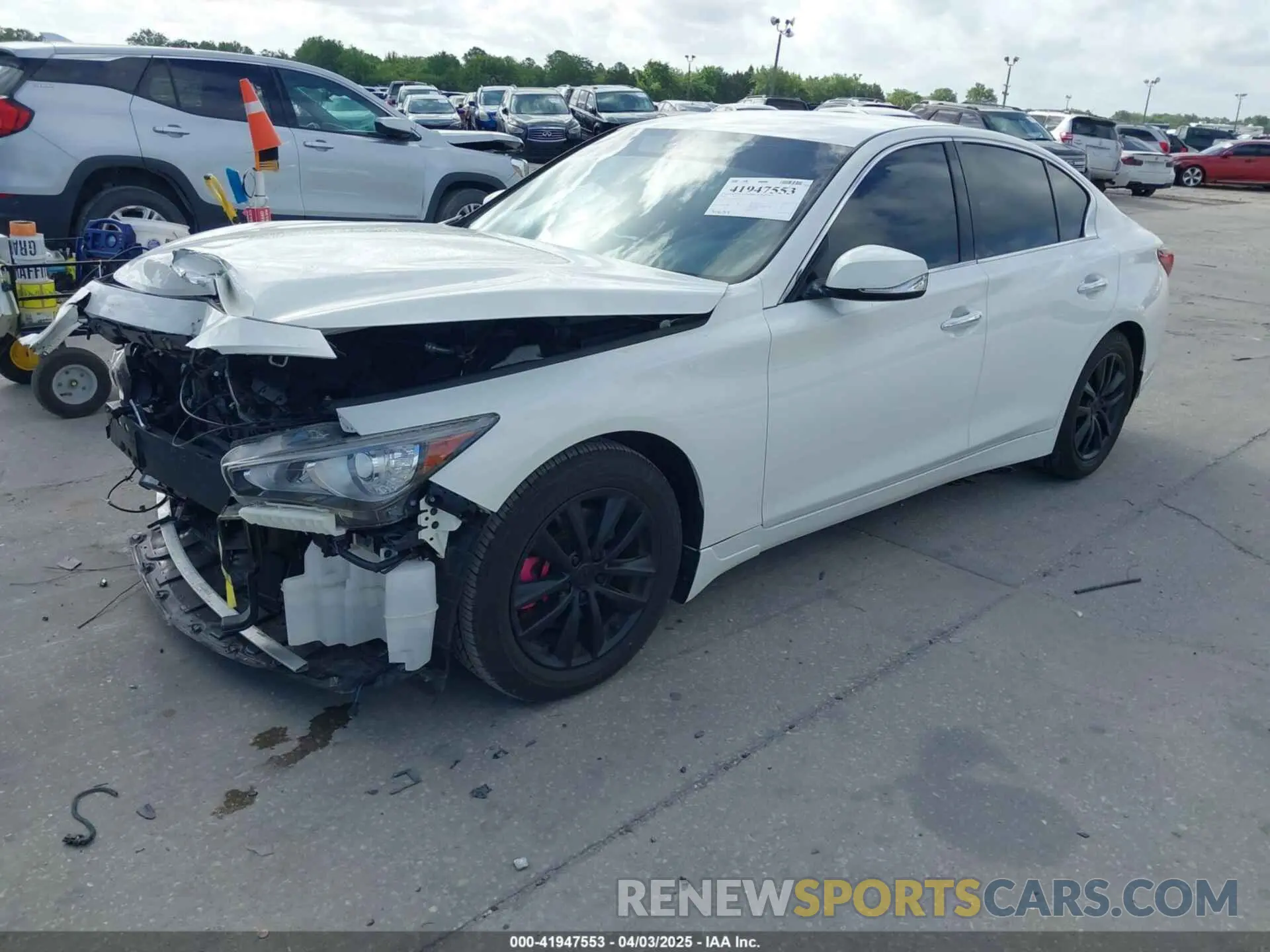 2 Photograph of a damaged car JN1EV7APXMM702002 INFINITI Q50 2021