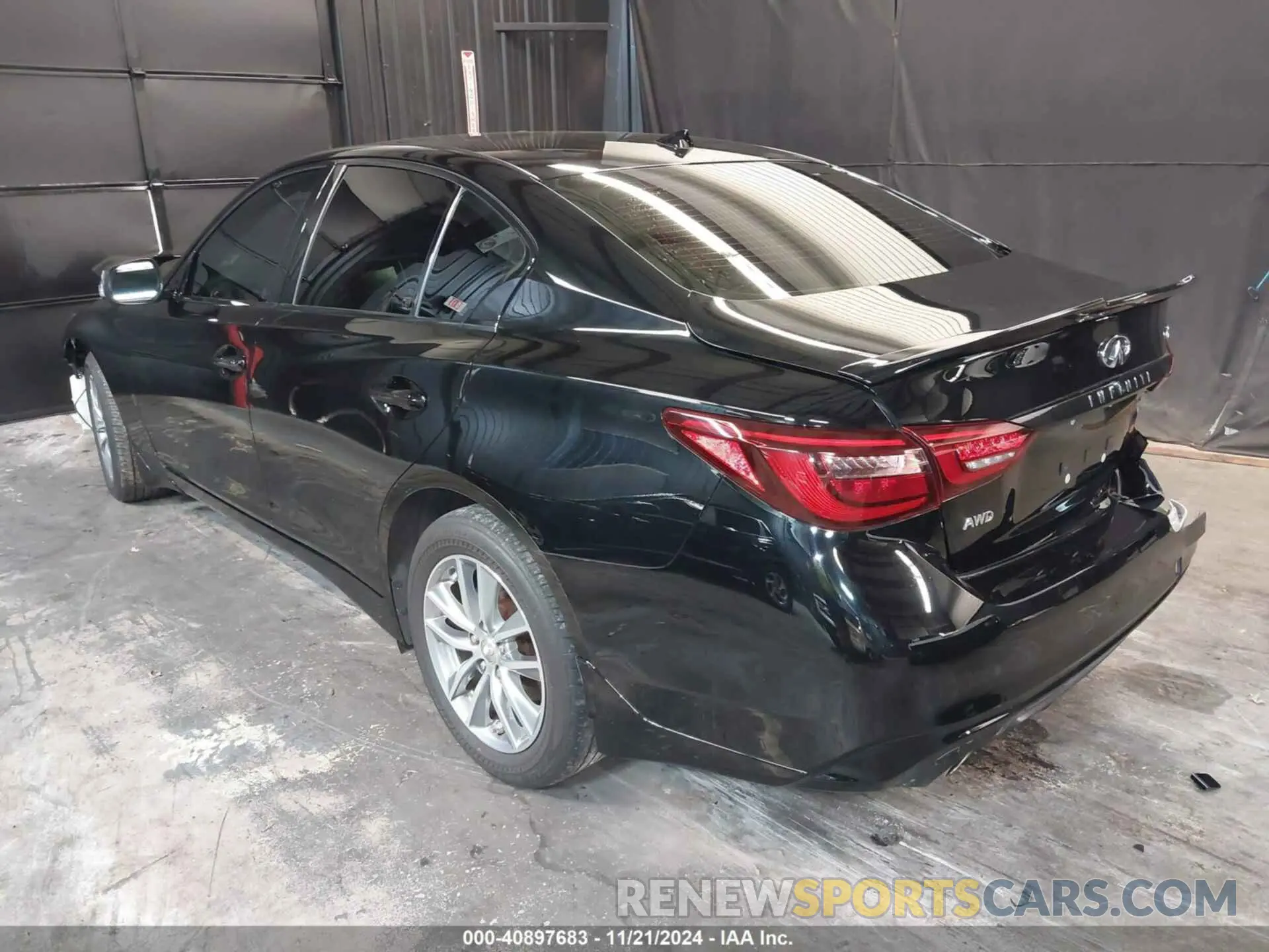 3 Фотография поврежденного автомобиля JN1EV7AR1MM752286 INFINITI Q50 2021