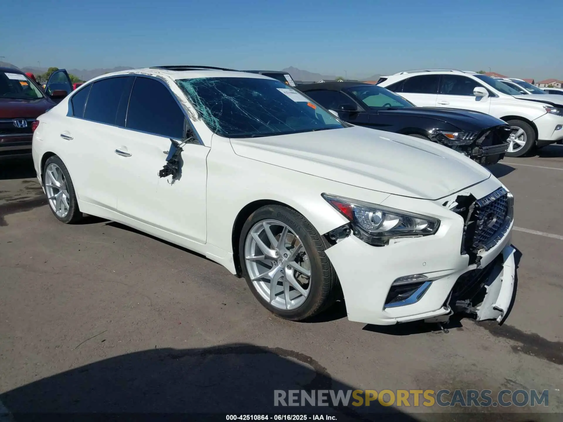 1 Photograph of a damaged car JN1EV7BP1MM705546 INFINITI Q50 2021