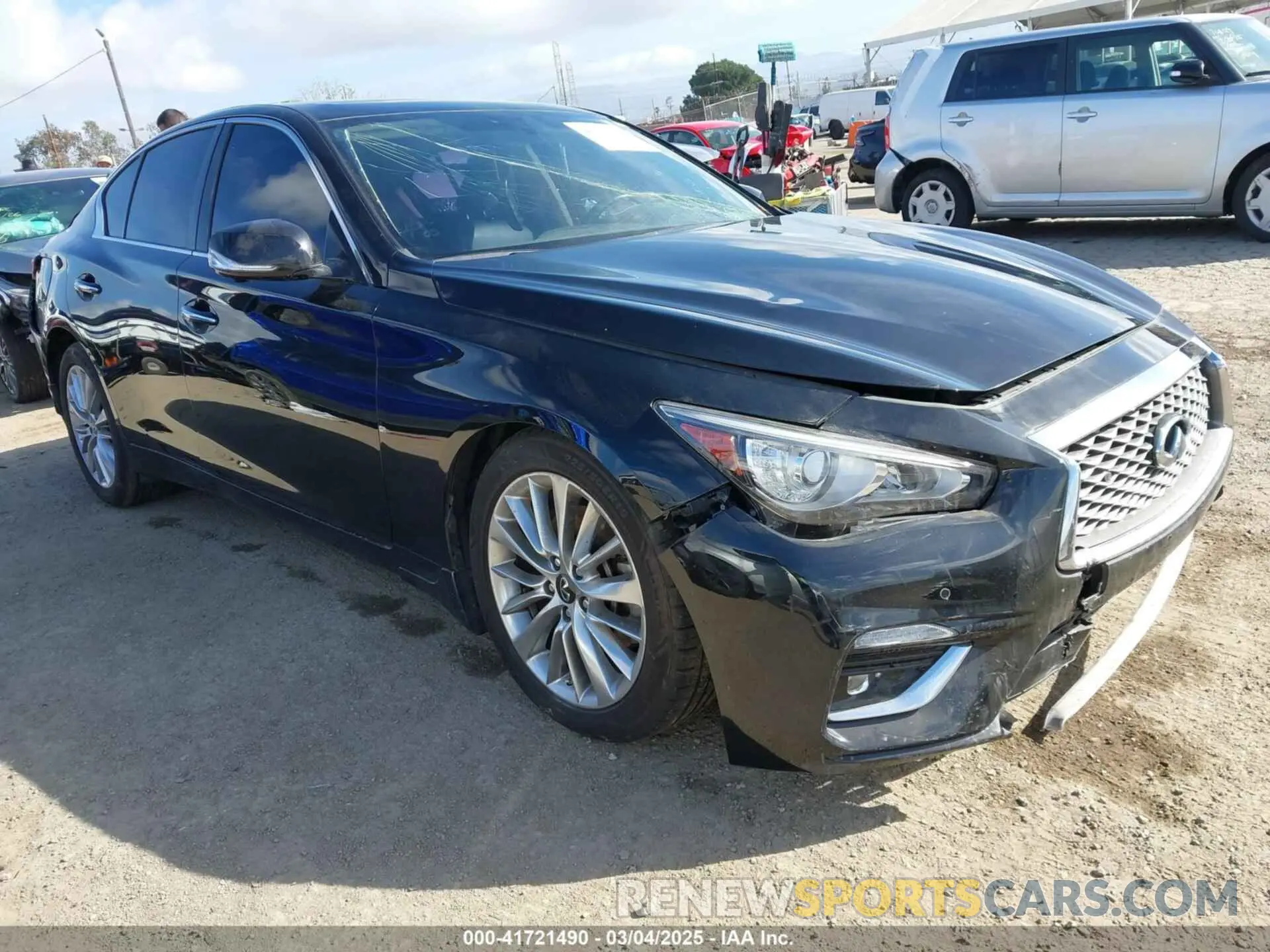 1 Фотография поврежденного автомобиля JN1EV7BP2MM705863 INFINITI Q50 2021