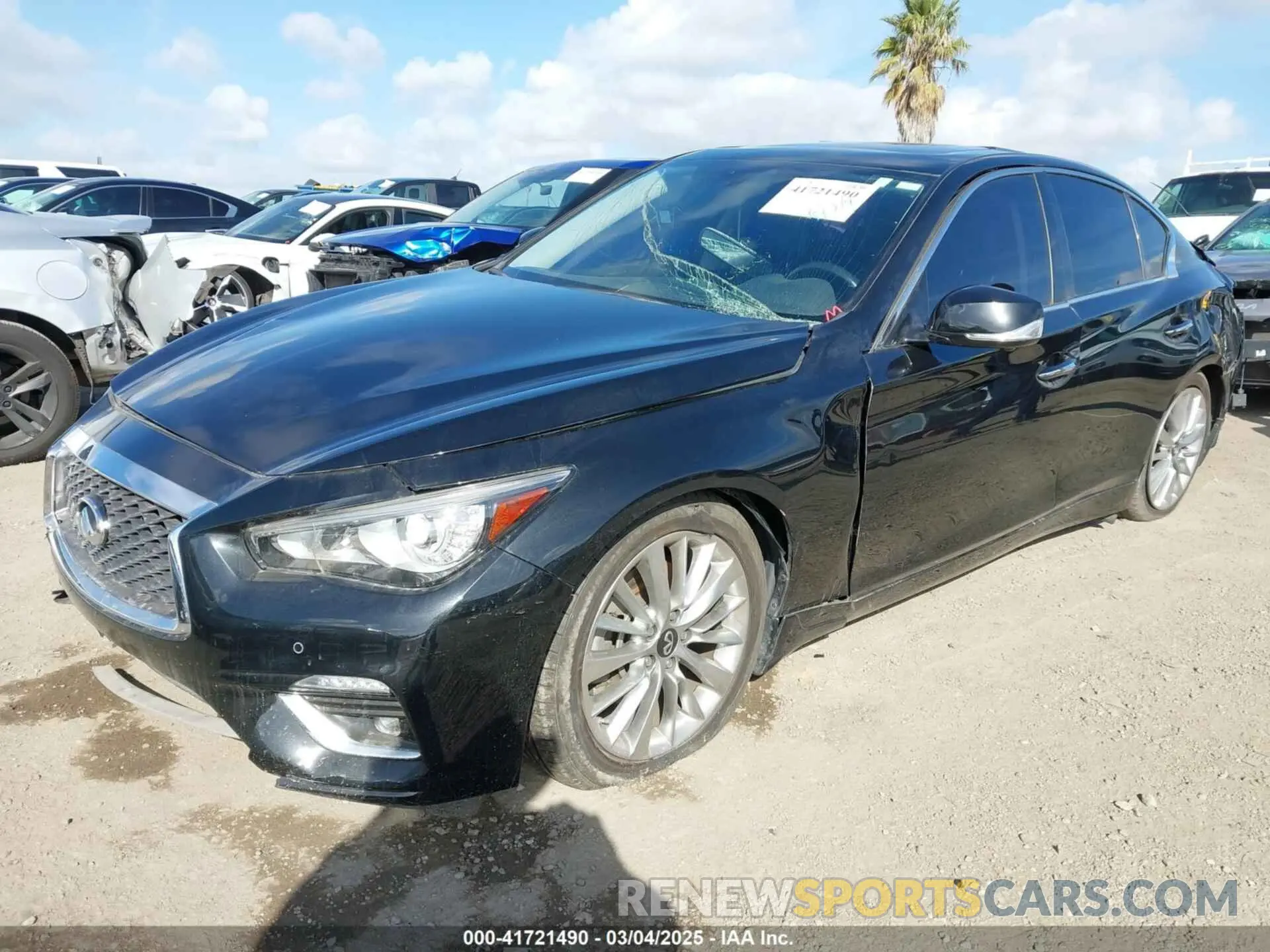 2 Фотография поврежденного автомобиля JN1EV7BP2MM705863 INFINITI Q50 2021