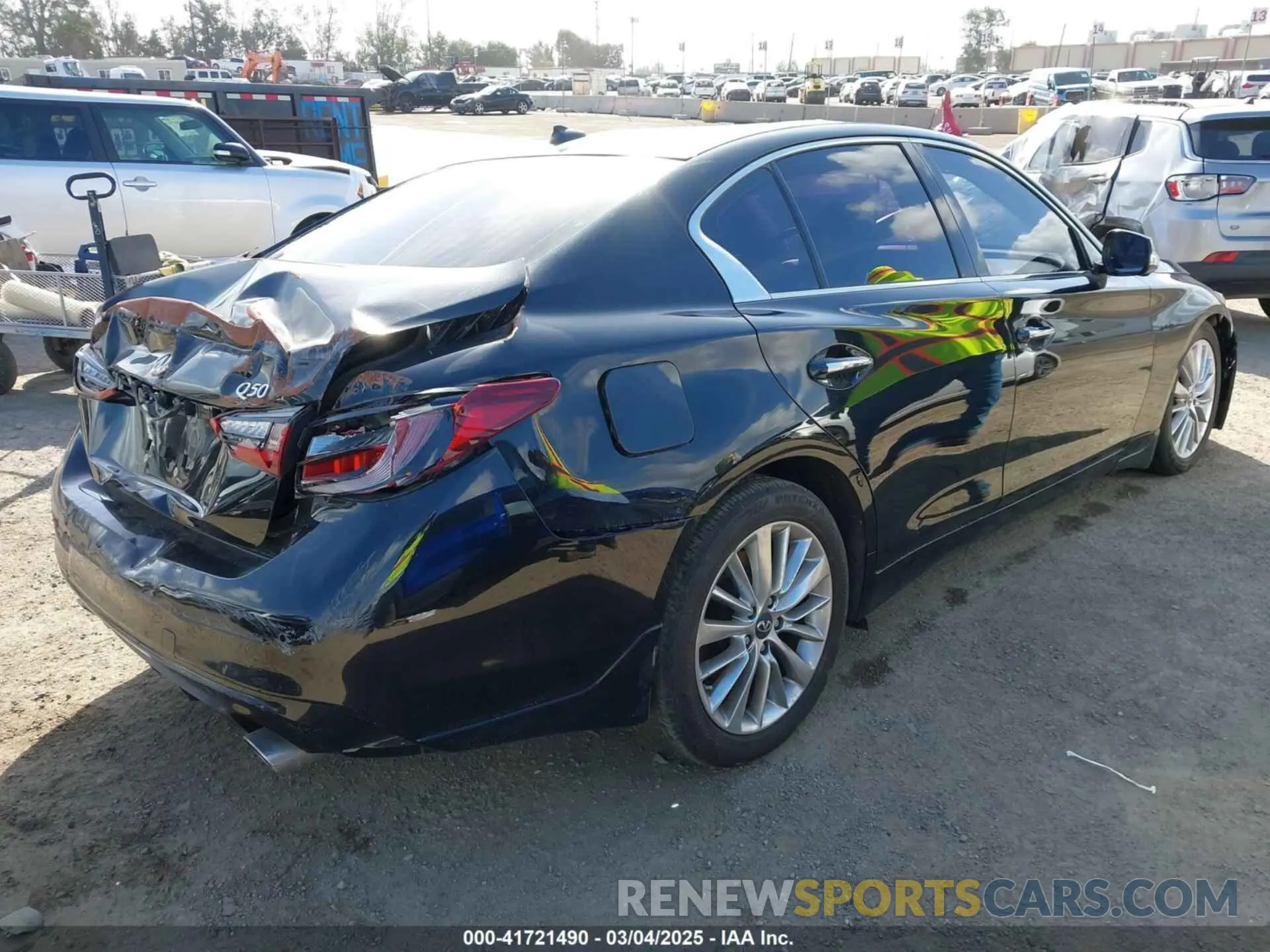 4 Фотография поврежденного автомобиля JN1EV7BP2MM705863 INFINITI Q50 2021