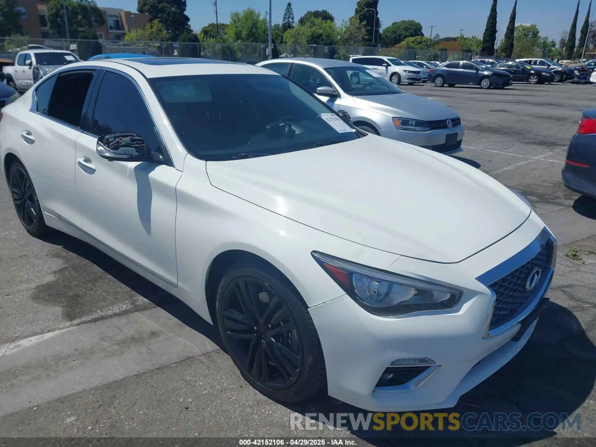 1 Фотография поврежденного автомобиля JN1EV7BP2MM707659 INFINITI Q50 2021